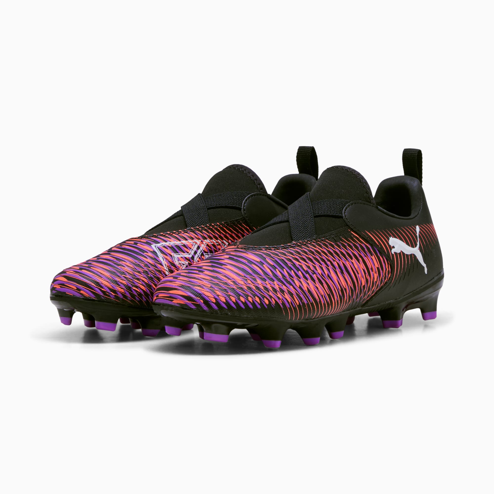 FUTURE 8 MATCH LL FG/AG Football Boots Youth, PUMA Black-PUMA White-Glowing Red, large