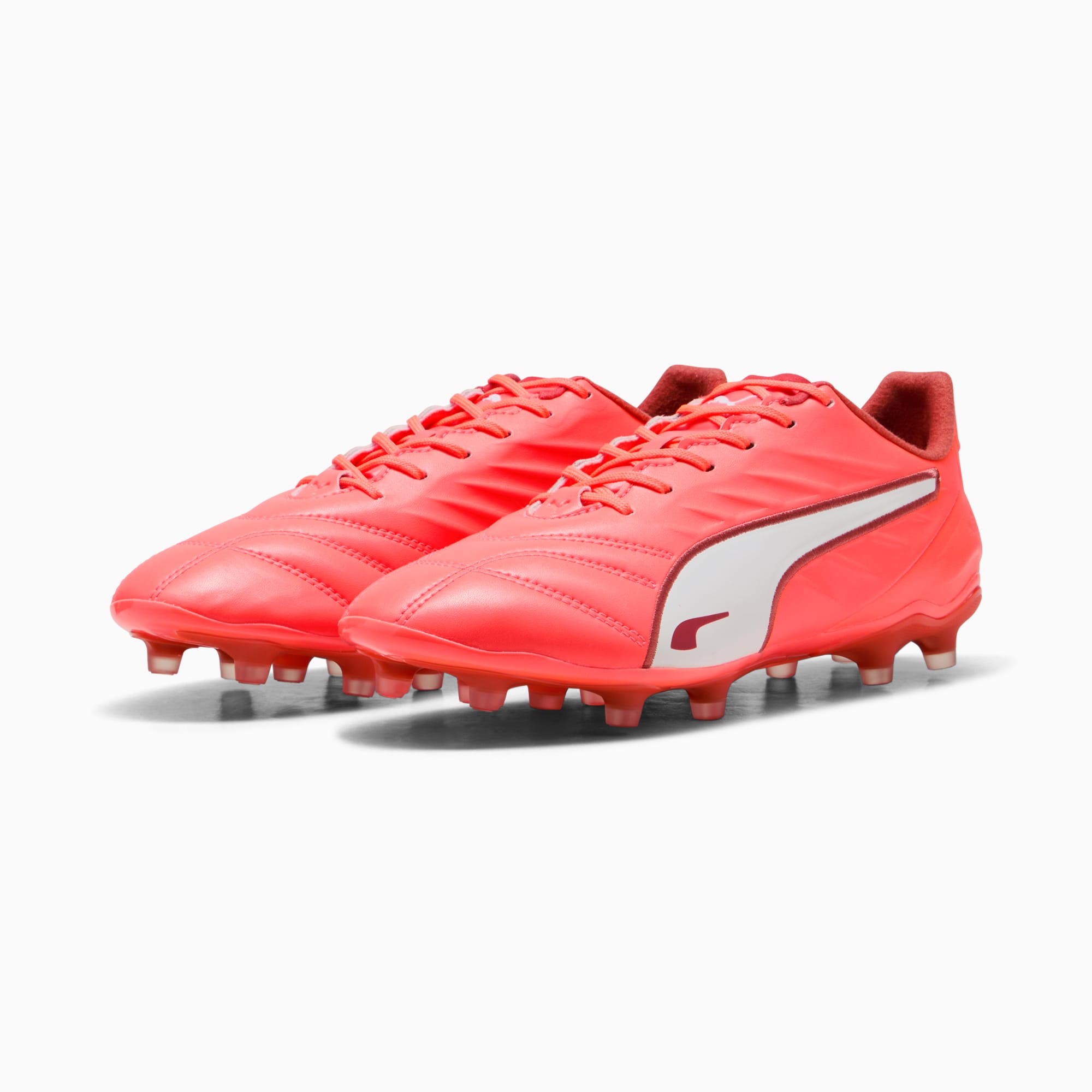 KING PRO FG/AG voetbalschoenen voor dames, Glowing Red-PUMA White-Red Fire, large