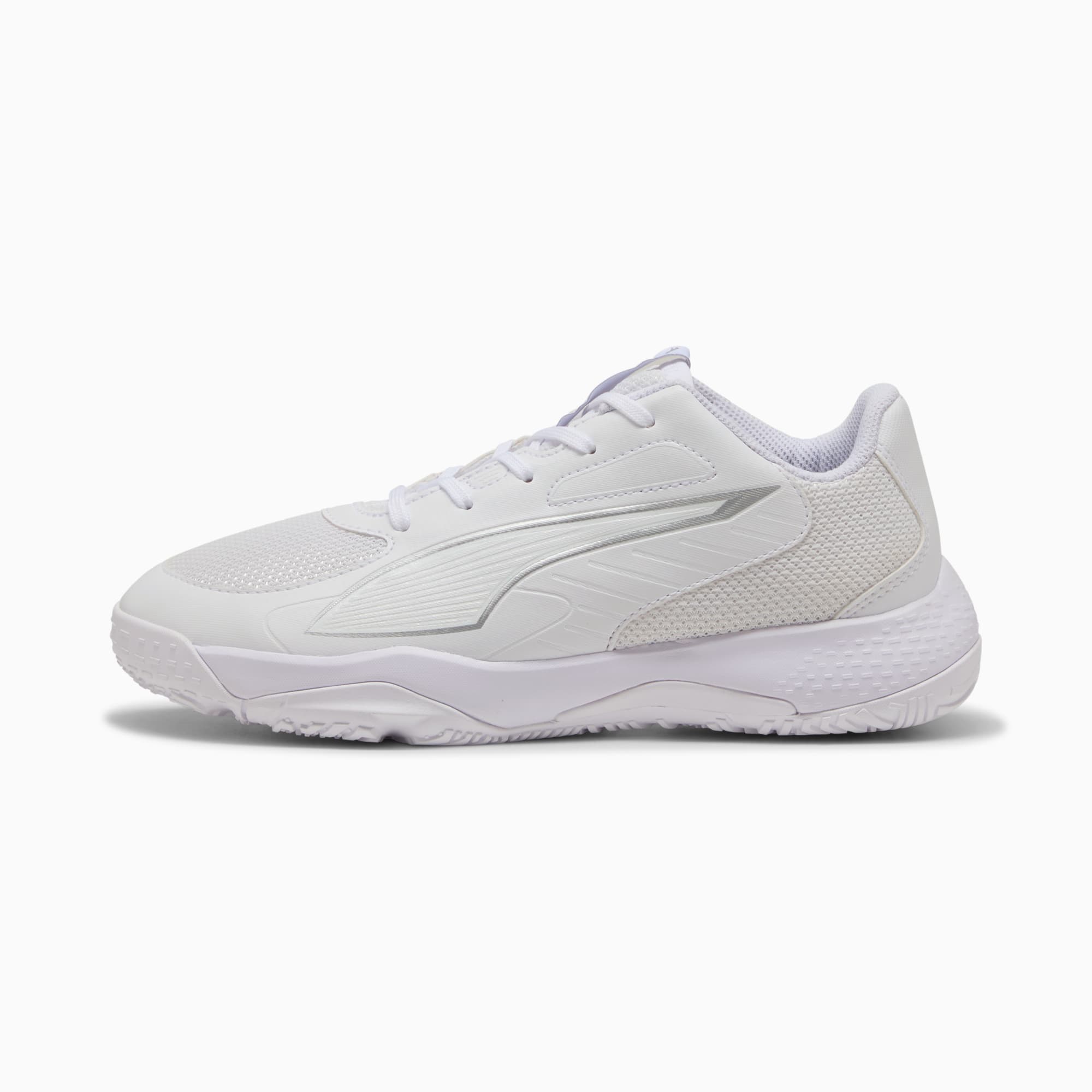 Accelerate 4 handbalschoenen voor jongeren, PUMA White-PUMA Silver, large