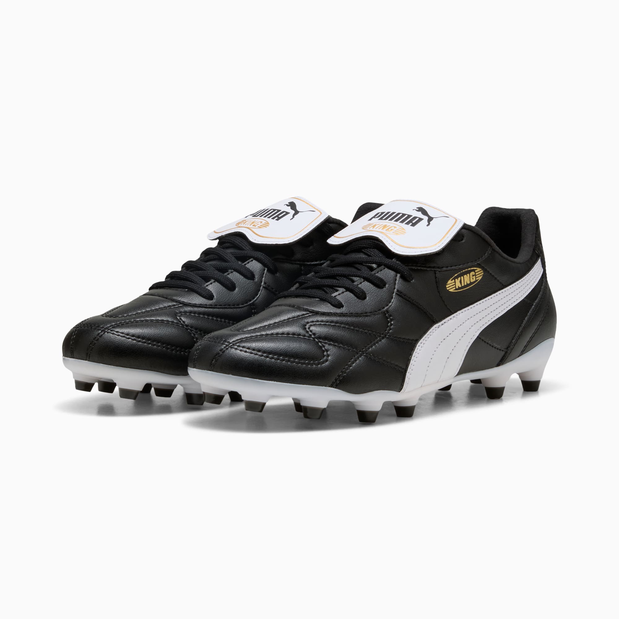 Scarpe da calcio KING TOP FG/AG unisex, PUMA Black-PUMA White-PUMA Gold, large