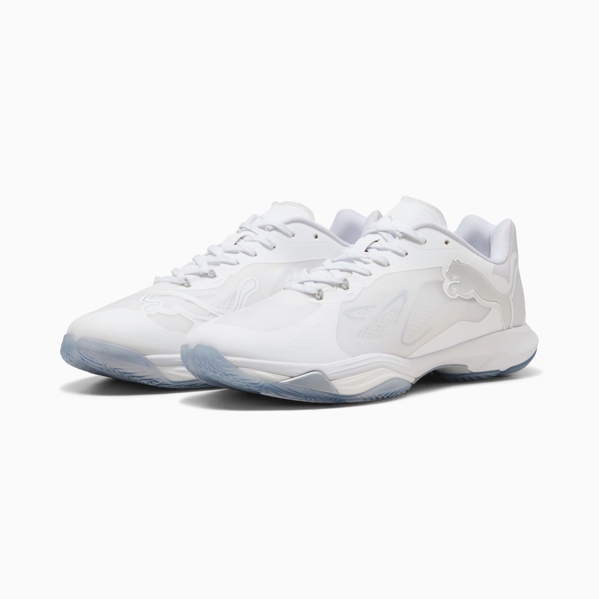 Scarpe da pallamano Vantage NITRO™ unisex, PUMA White-PUMA Silver-Ash Gray, large