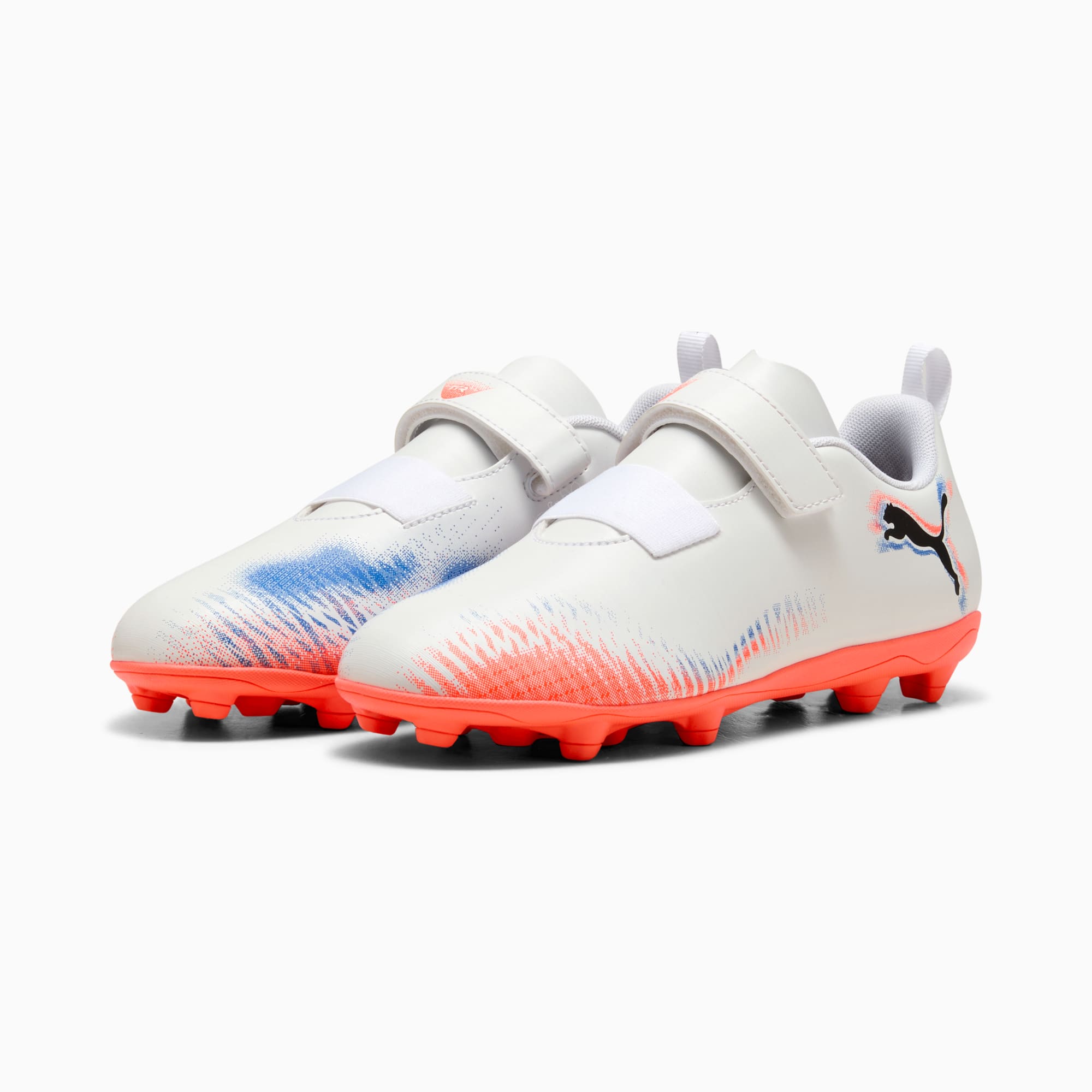 FUTURE 8 PLAY FG/AG Football Boots Kids, PUMA White-PUMA Black-Glowing Red, large
