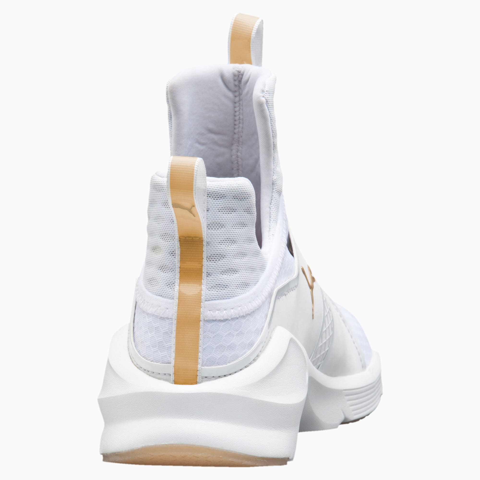 puma fierce white and gold