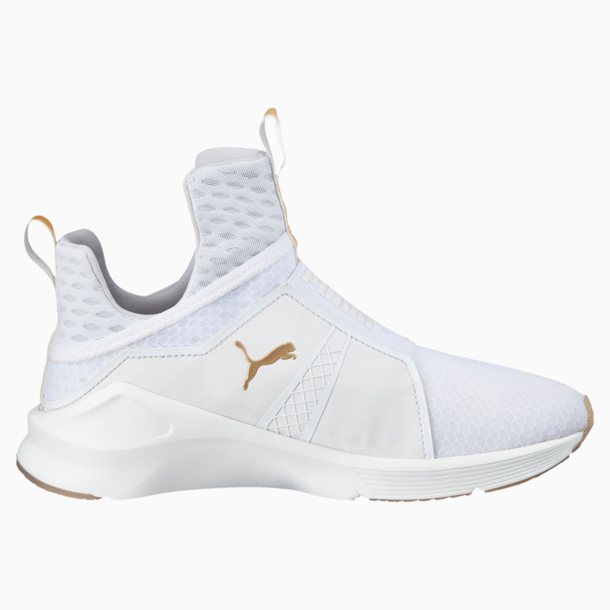 puma fierce white and gold