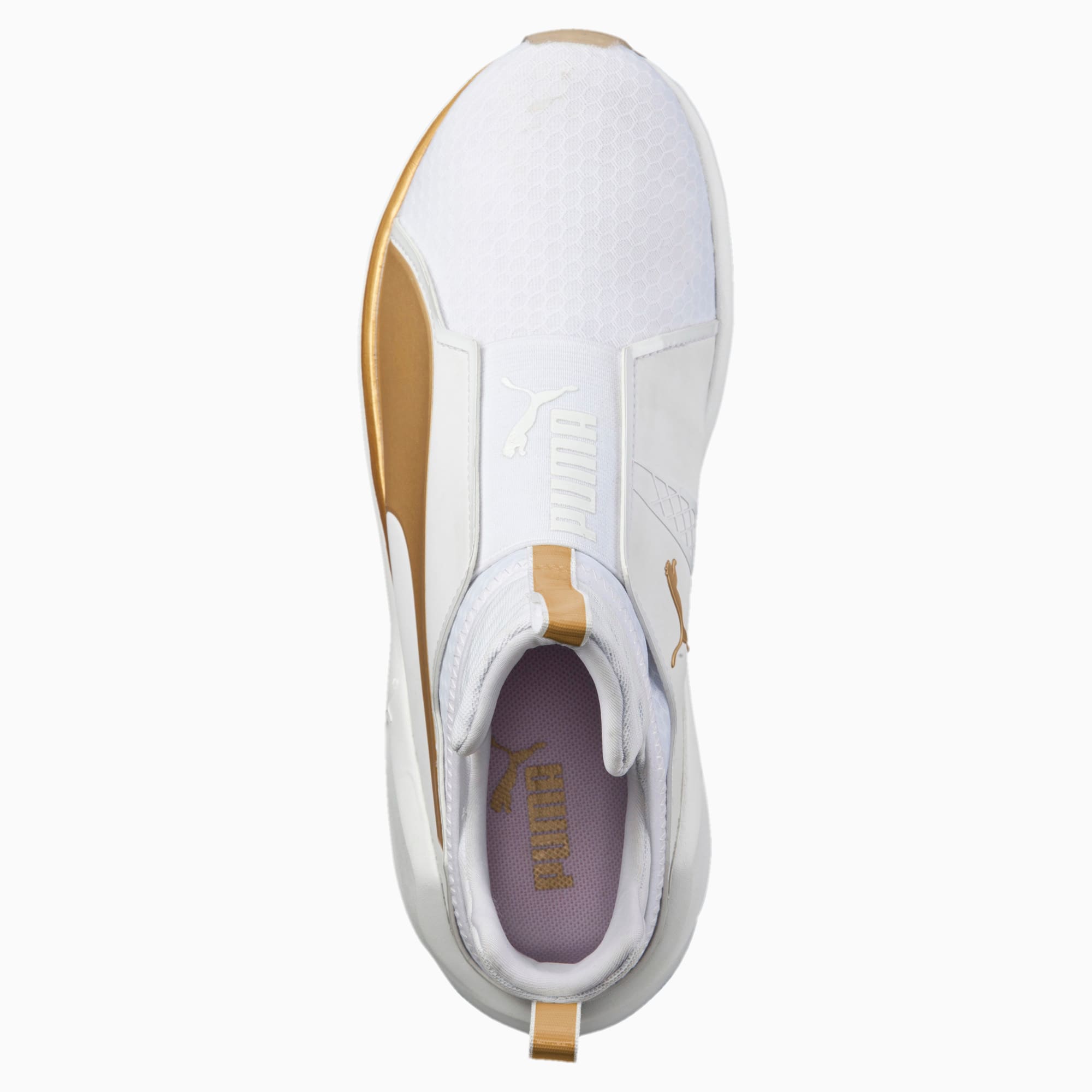 puma fierce strap women's white and gold