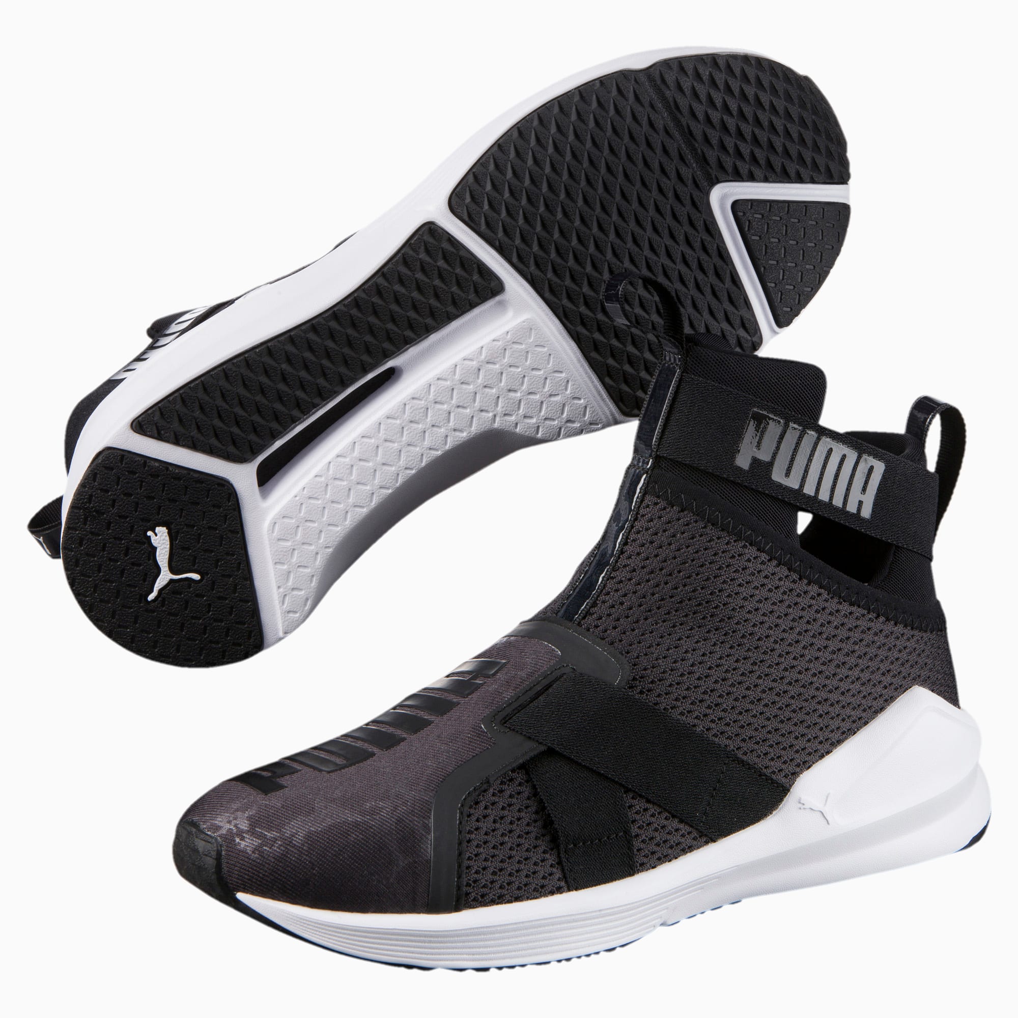 puma fierce strap hypernature textured sneaker