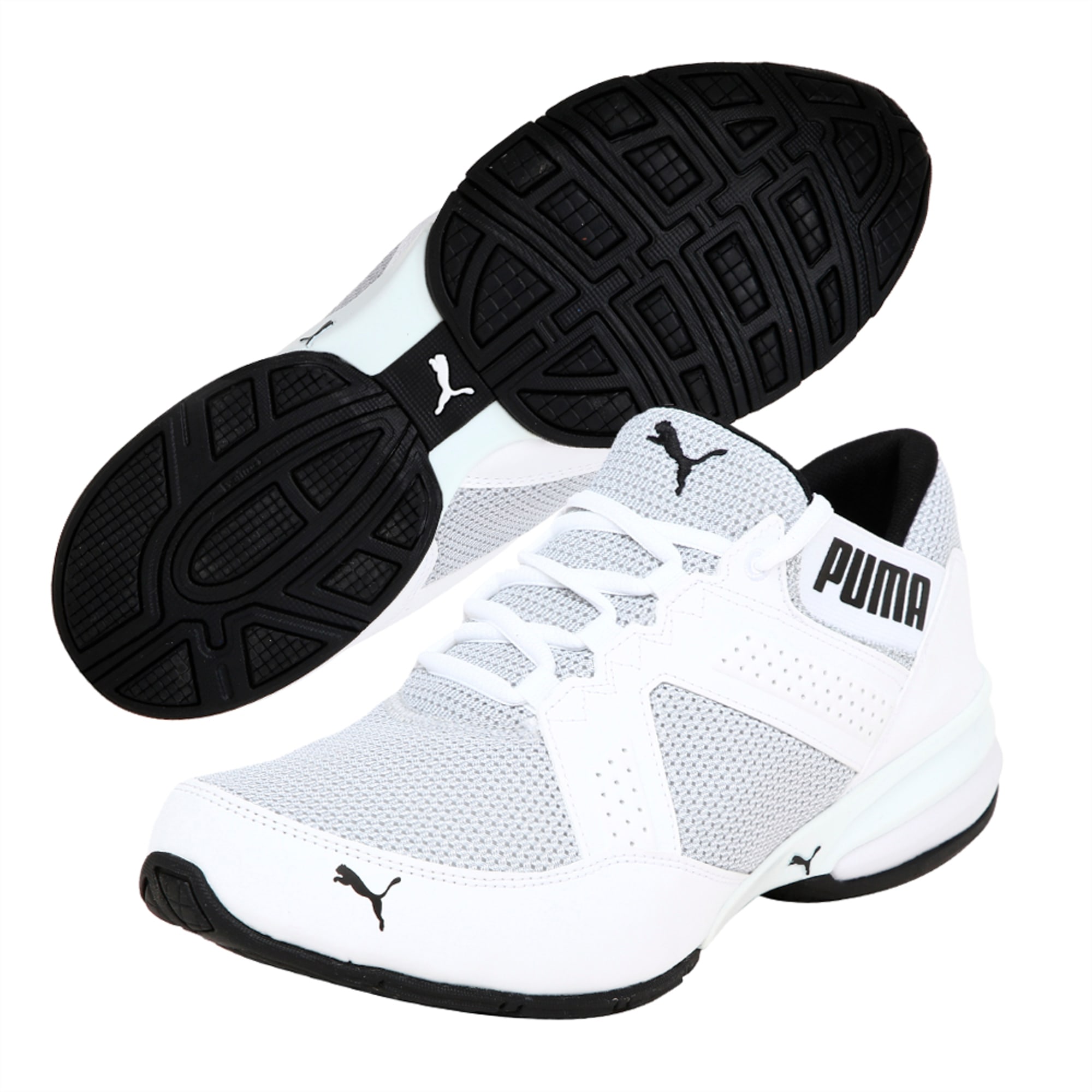 puma enzin white running shoes