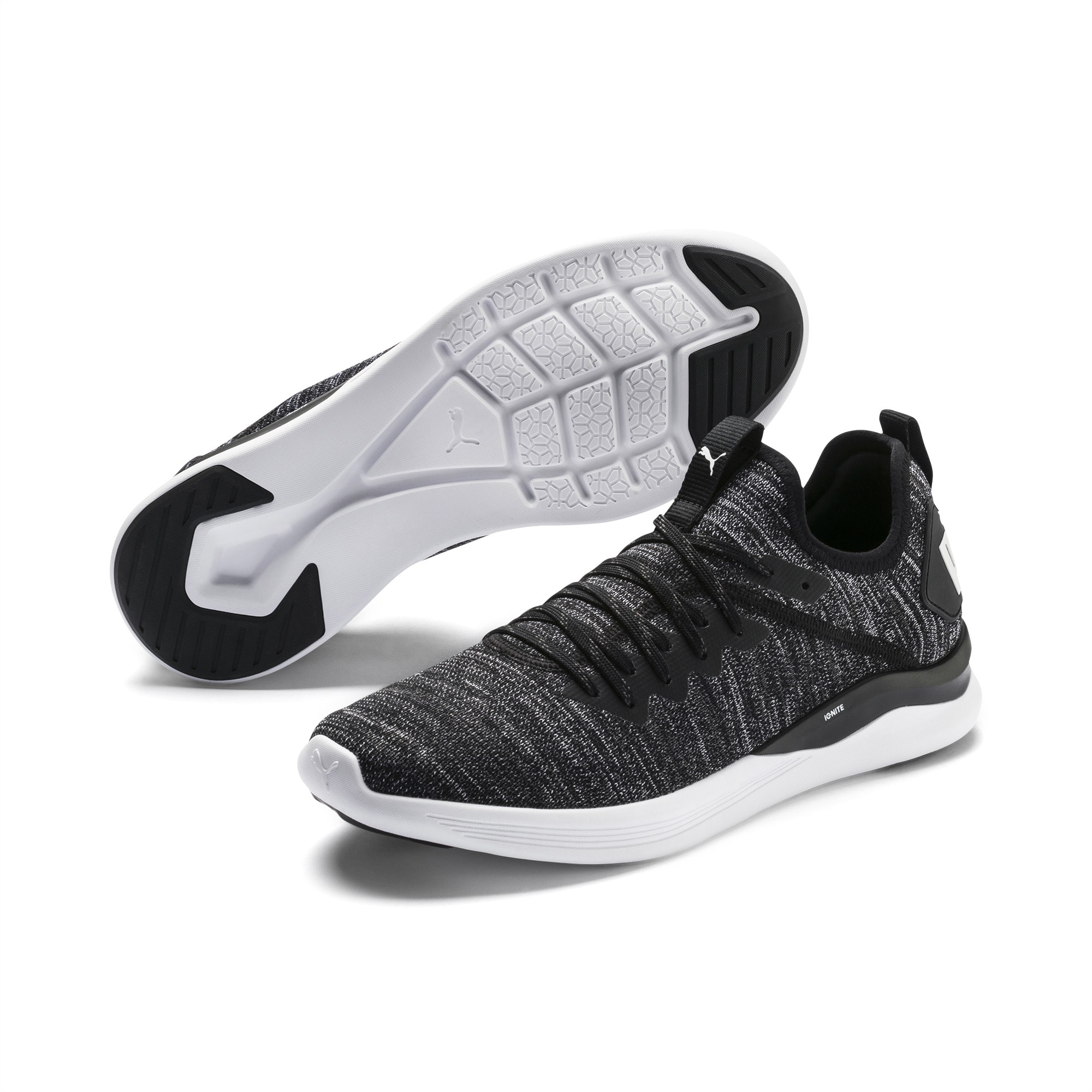Puma men's ignite flash evoknit running shoes cheap