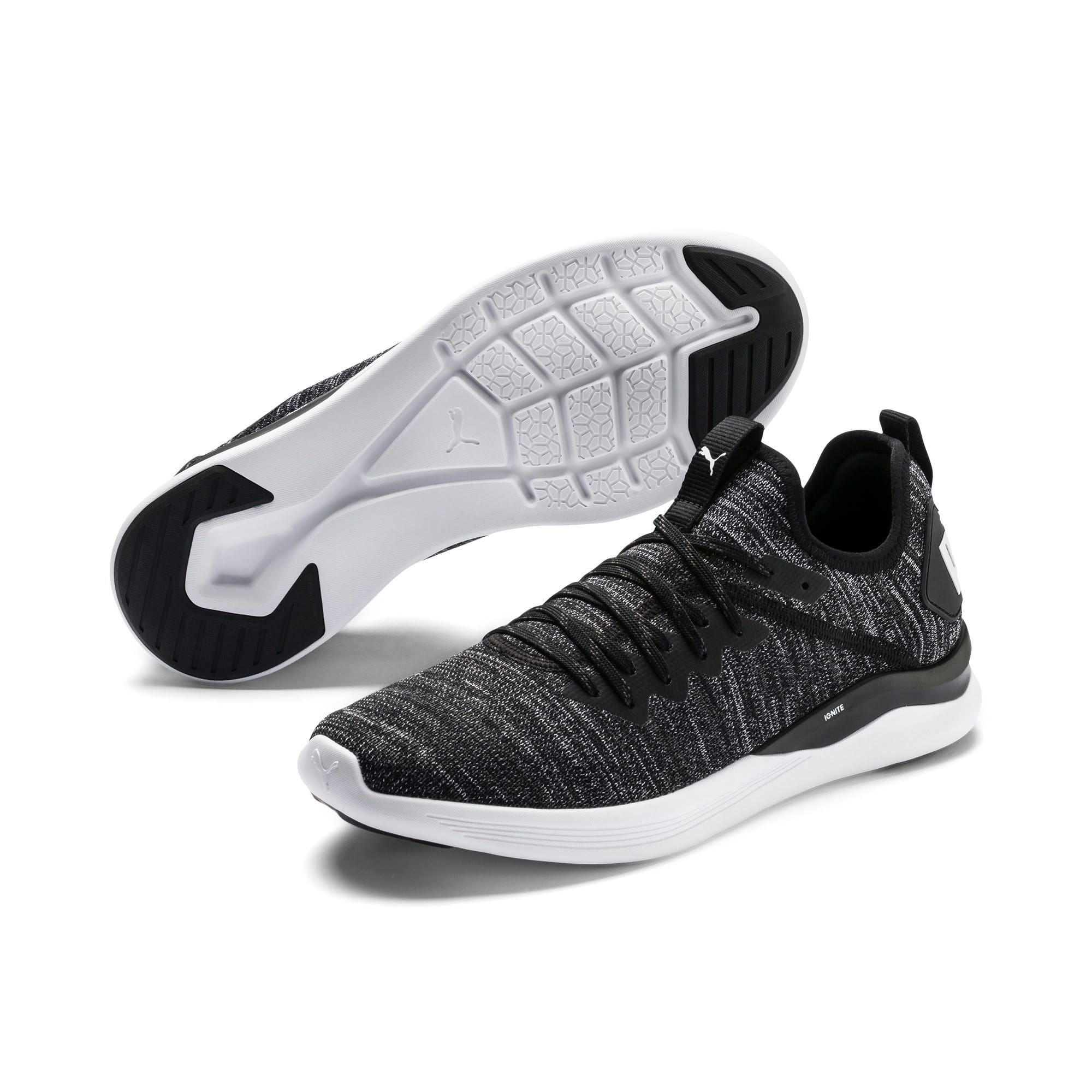 puma ignite evoknit flash mens grey