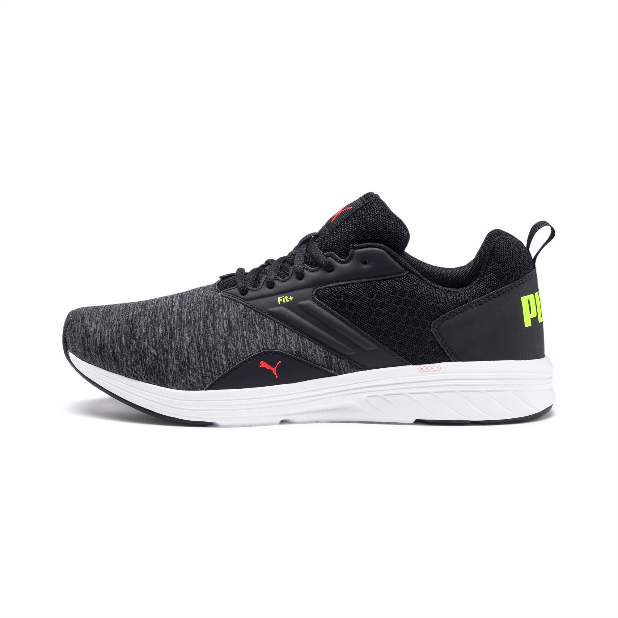 puma running shoes black and red