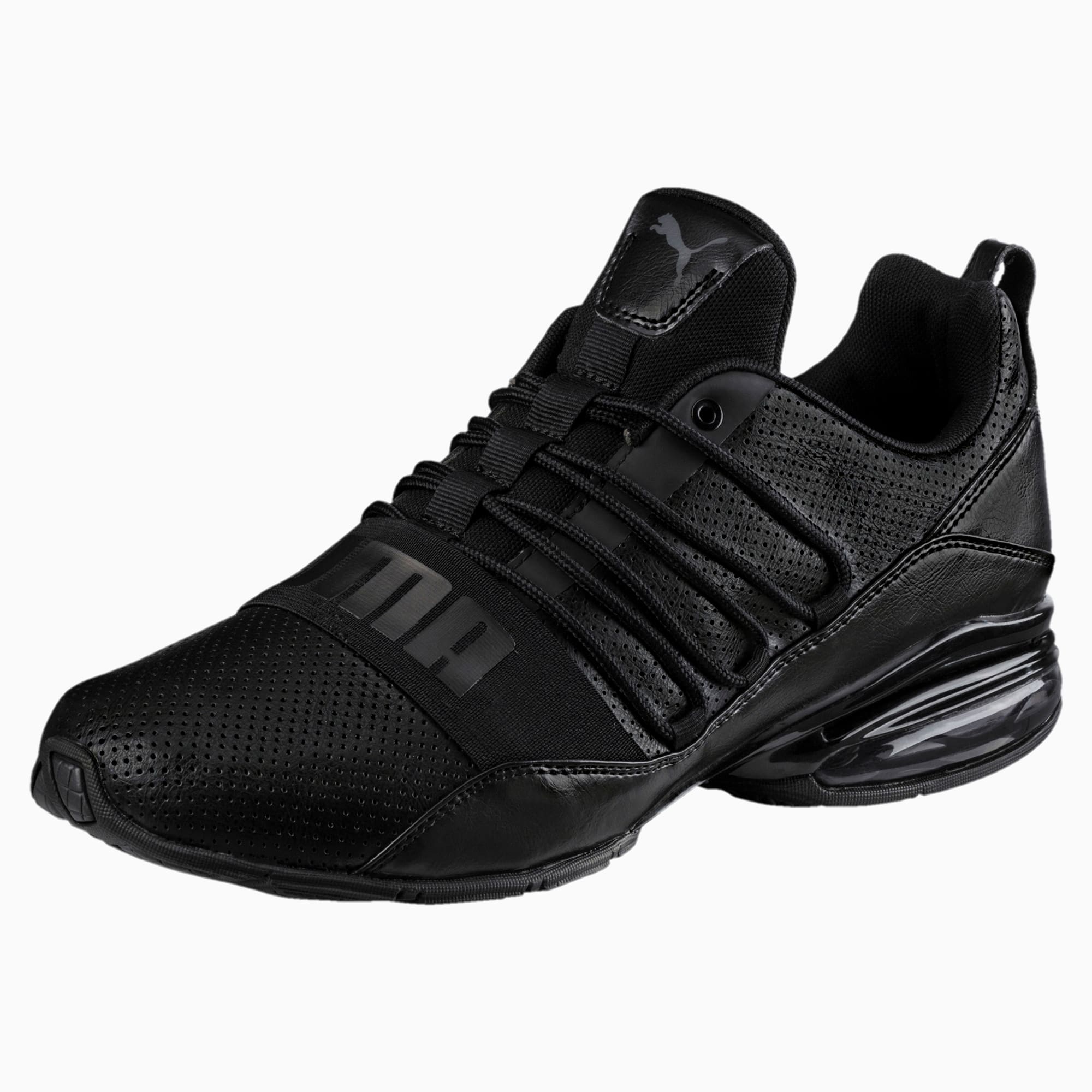 black running shoes puma