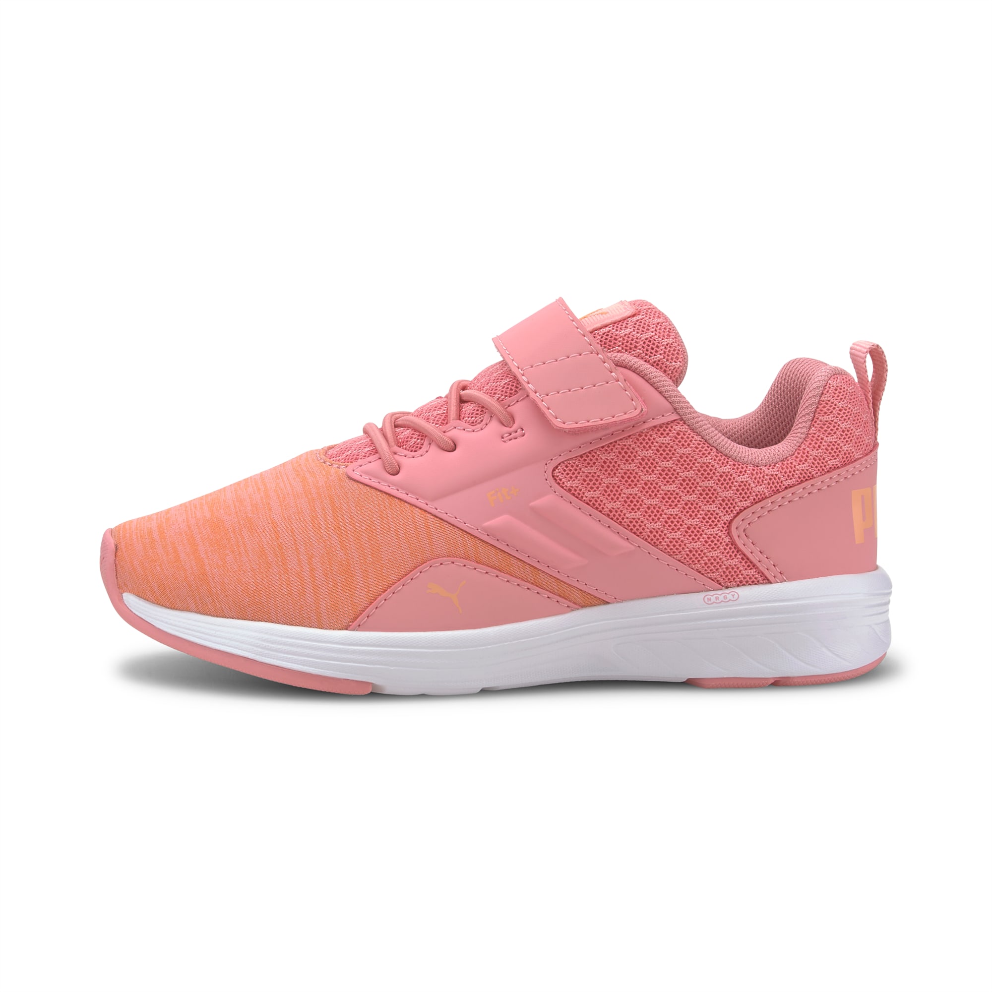 NRGY Comet Preschool Trainers, Peony-Cantaloupe, large-SEA