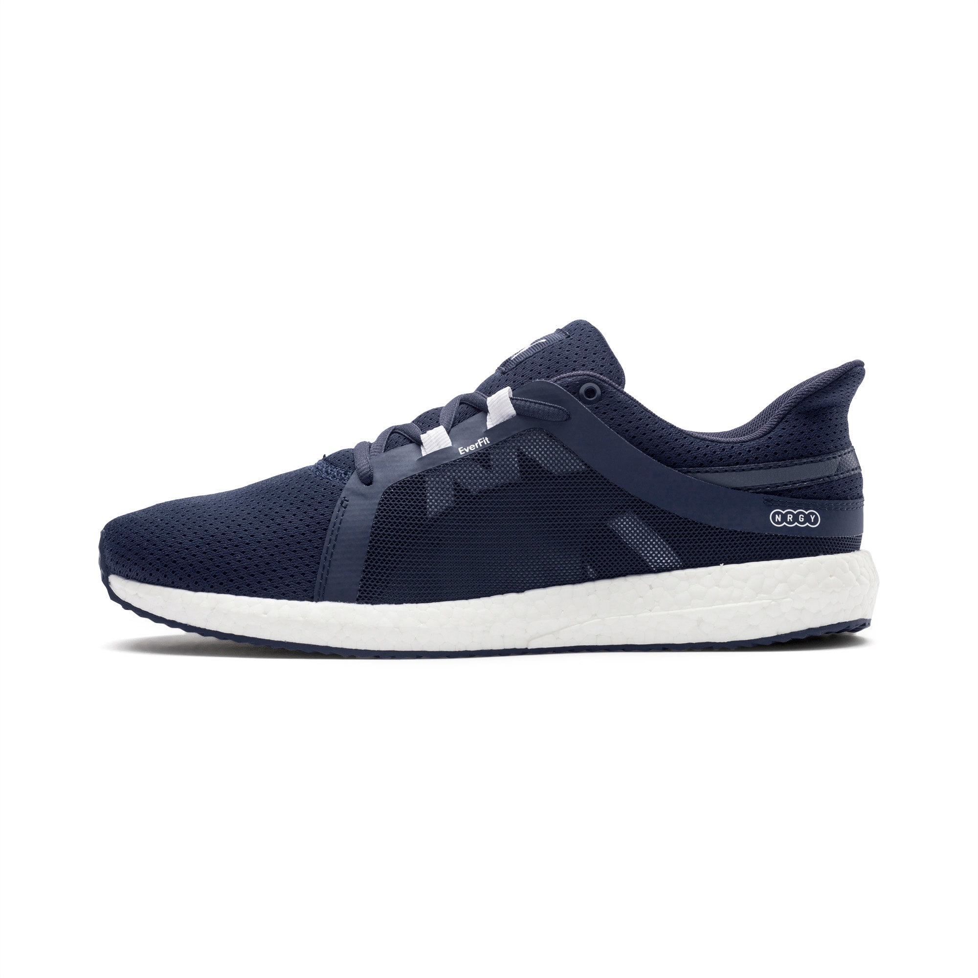 Mega NRGY Turbo 2 Men's Trainers, Peacoat-Iron Gate-Puma White, large-SEA