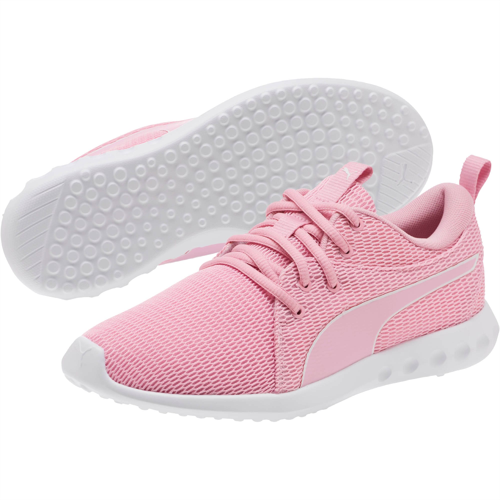 pink training shoes