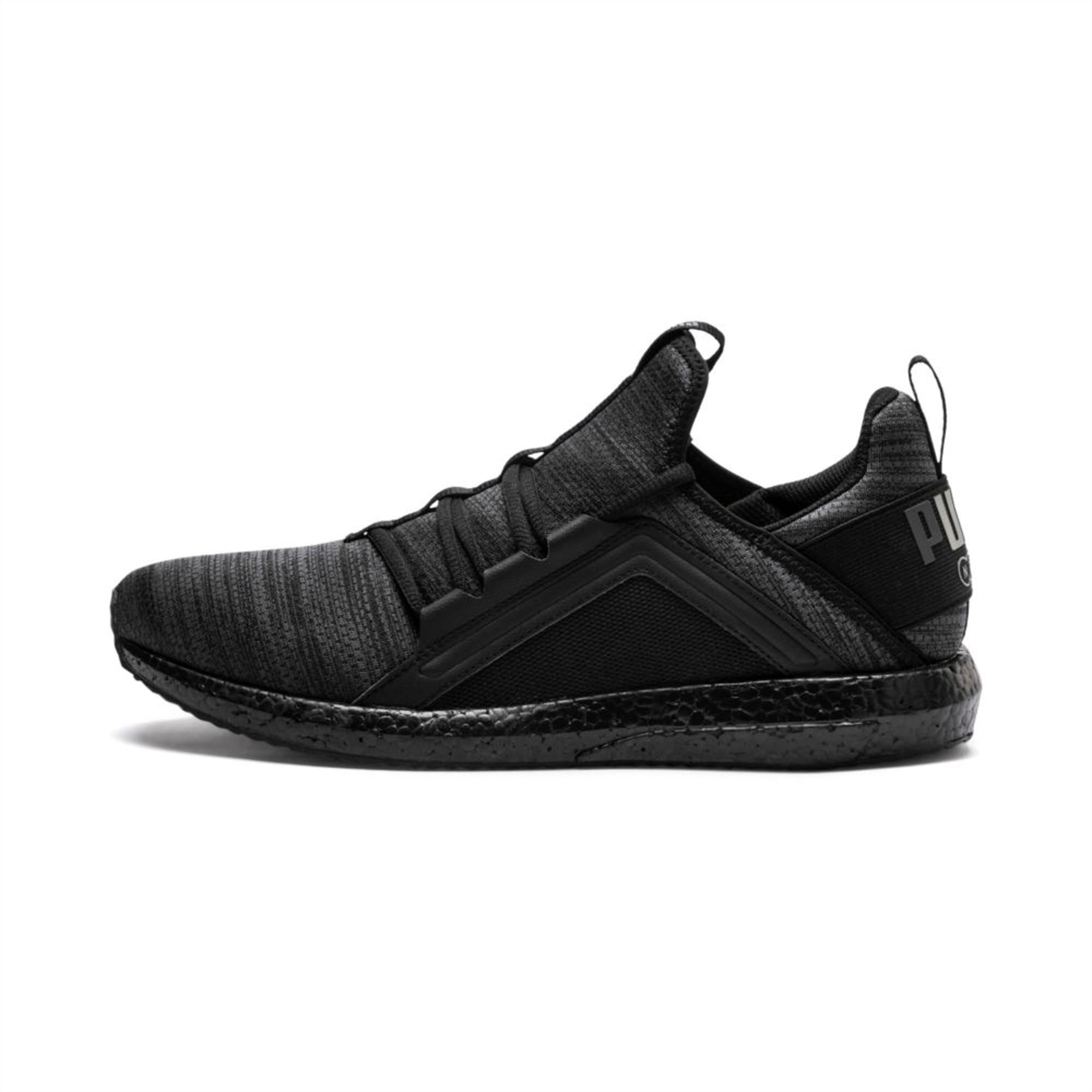 puma full black shoes