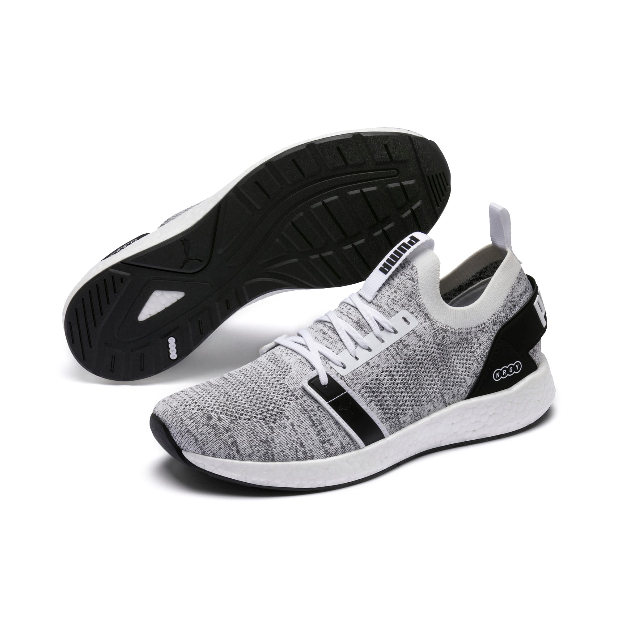 puma black nrgy neko running shoes