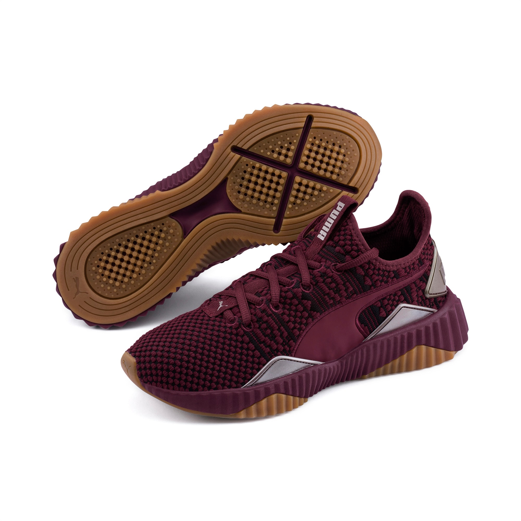 puma defy burgundy