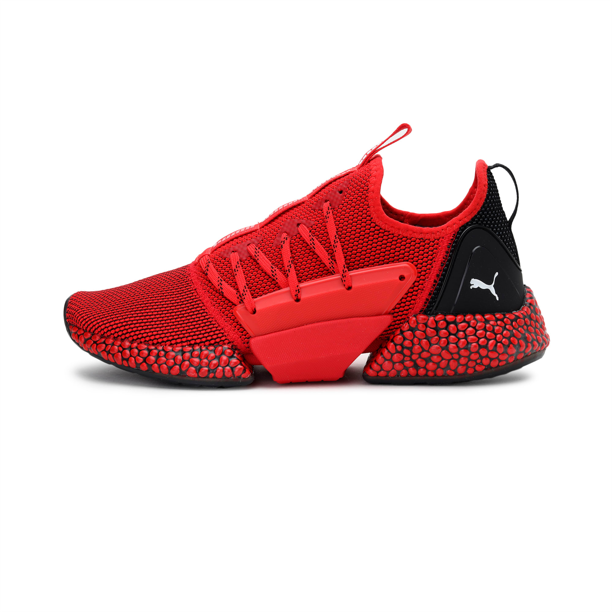 puma fur shoes red