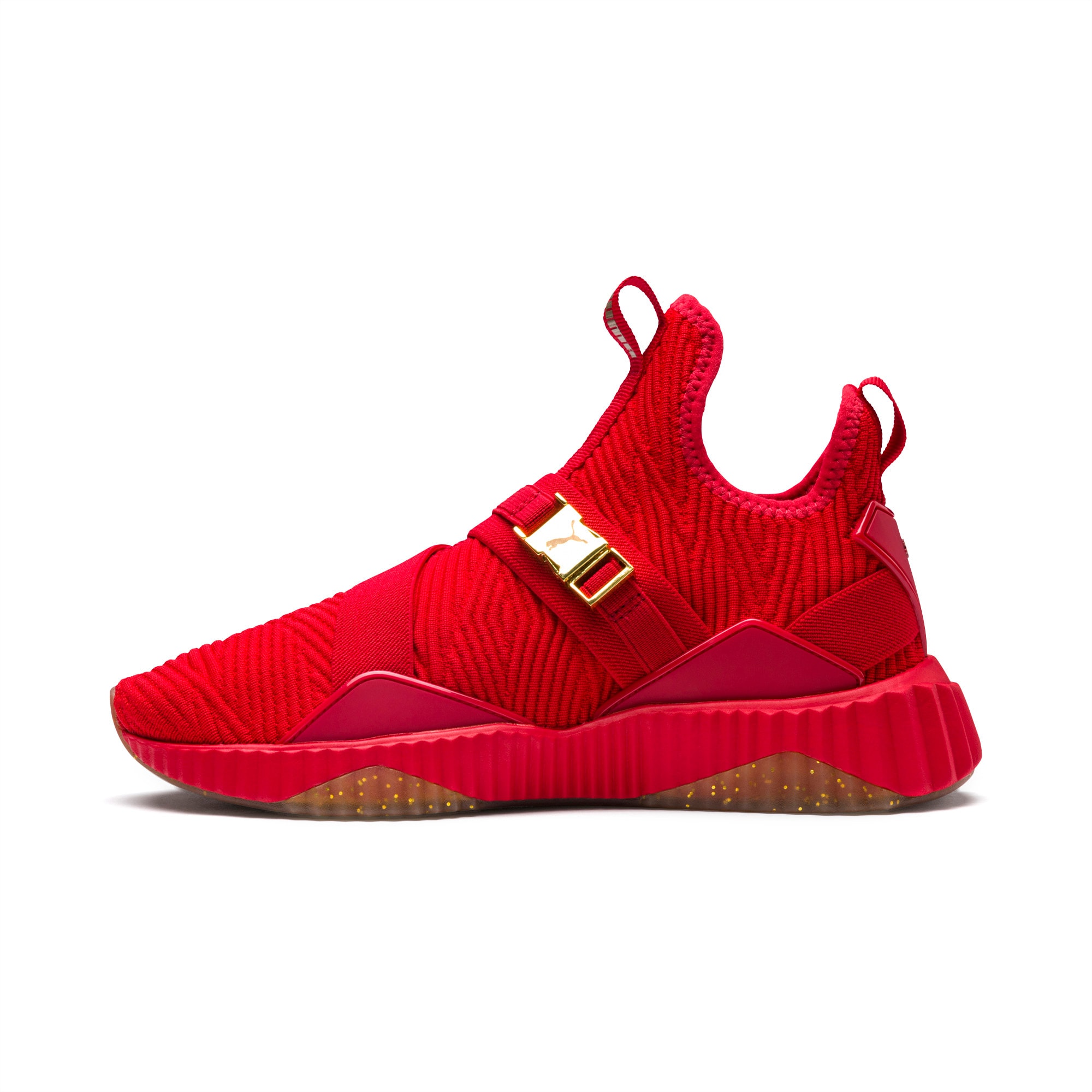 puma defy women's red