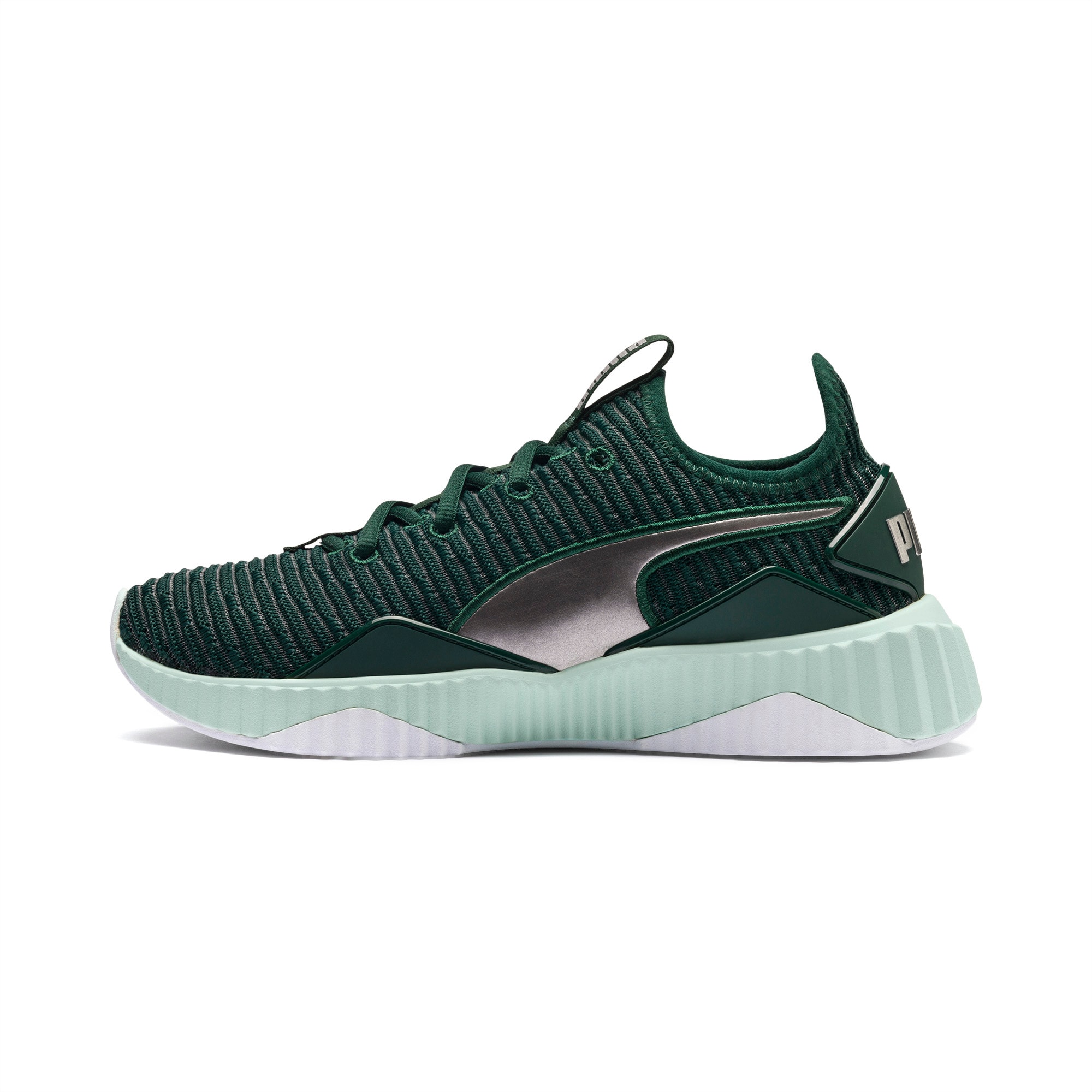 Puma defy trainers green hotsell
