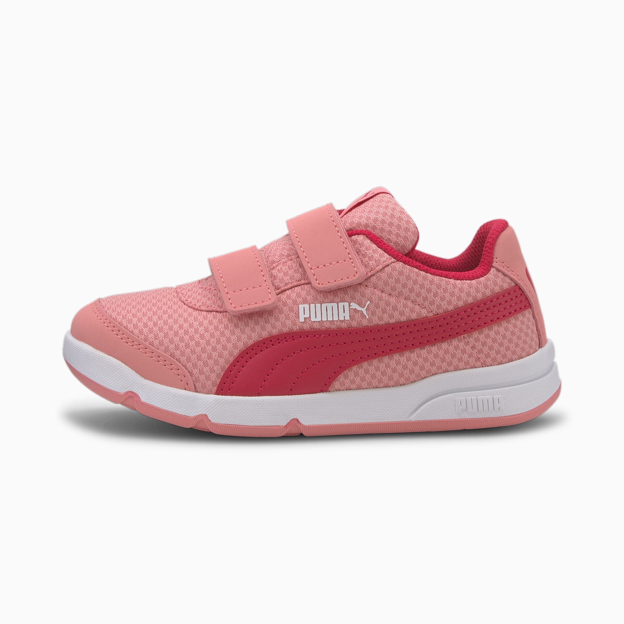 Stepfleex 2 Mesh VE V Kids' Trainers, Peony-BRIGHT ROSE-Puma White, large-SEA