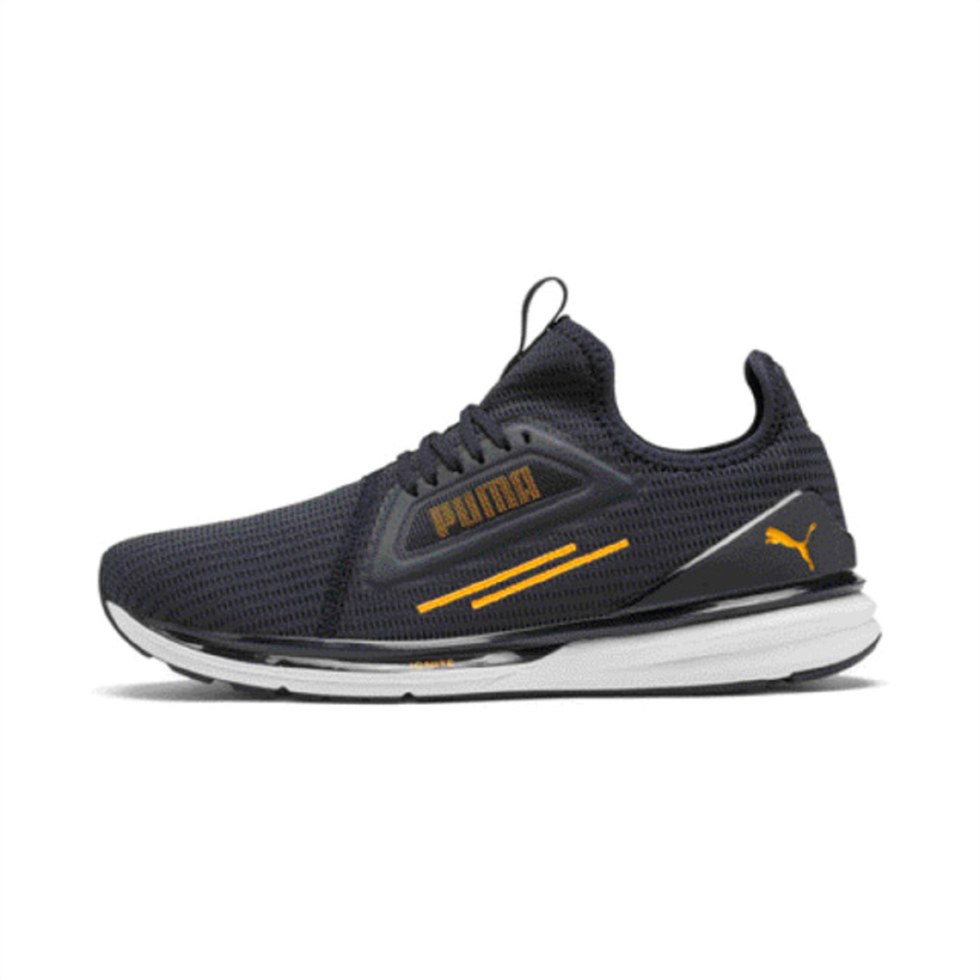 puma men black limitless running shoes