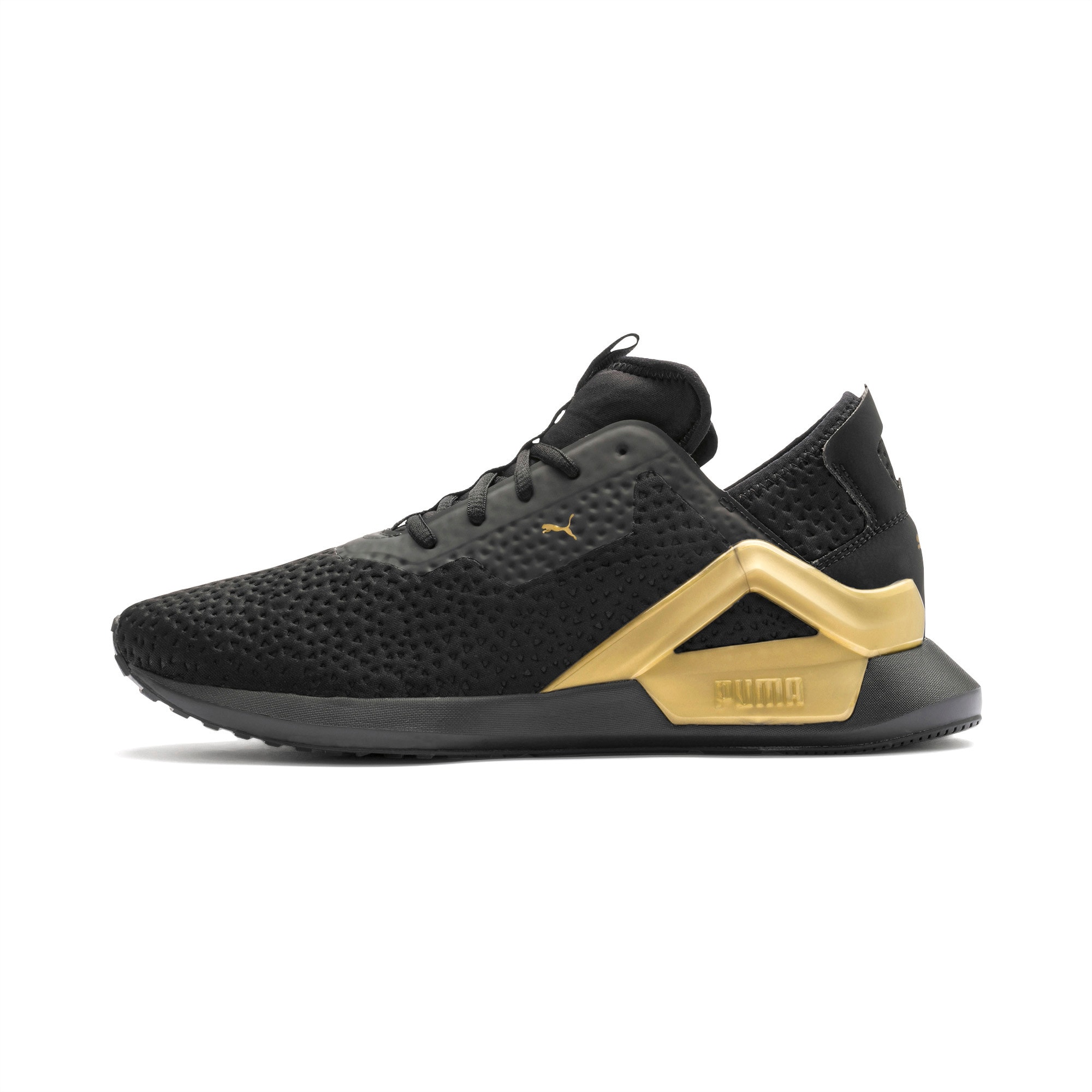 puma mens shoes black and gold