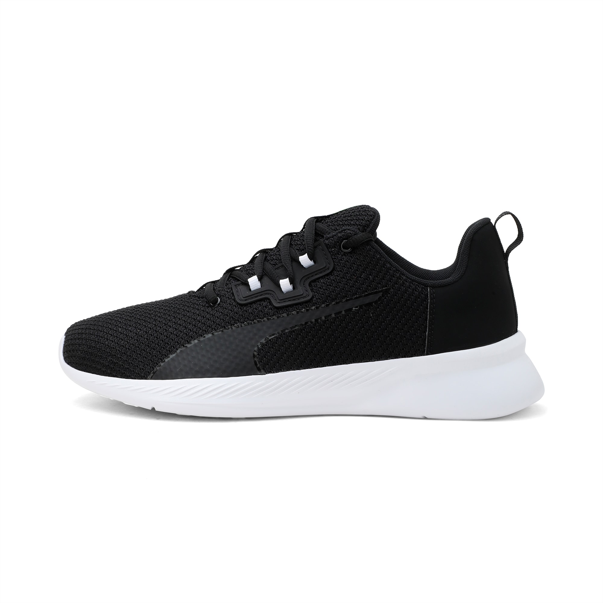 puma black mesh running shoes