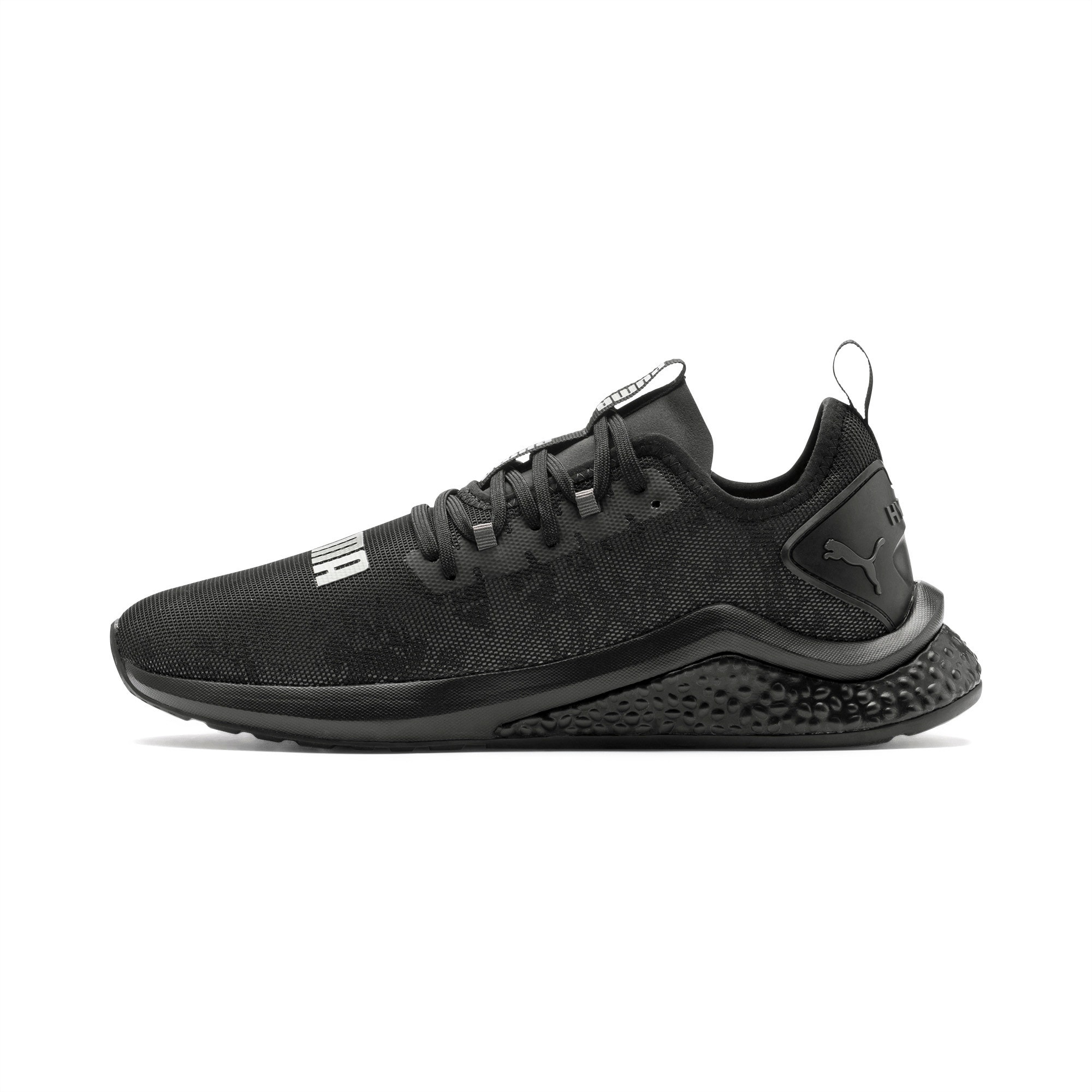 puma full black sports shoes