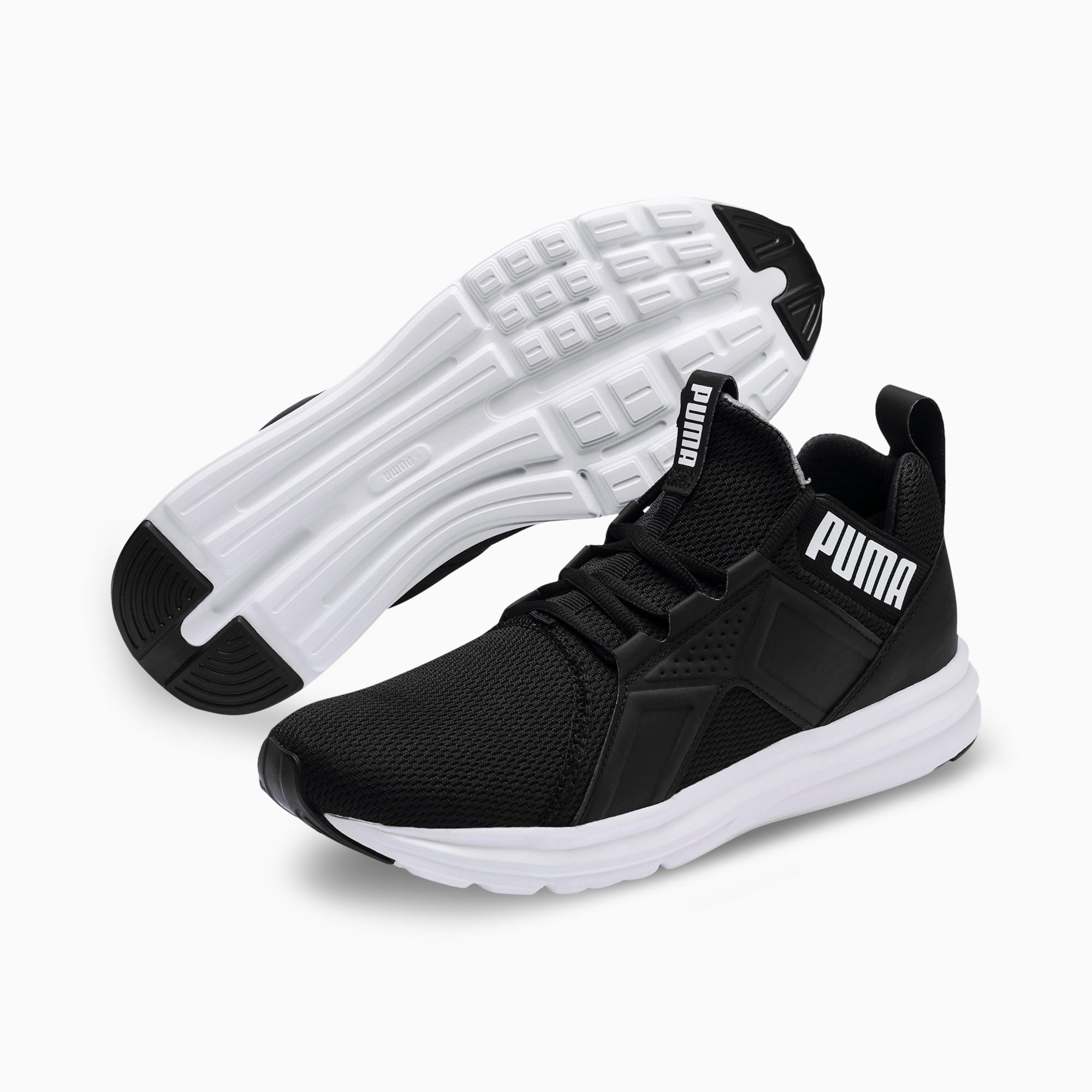 Puma men's enzo black running shoes store