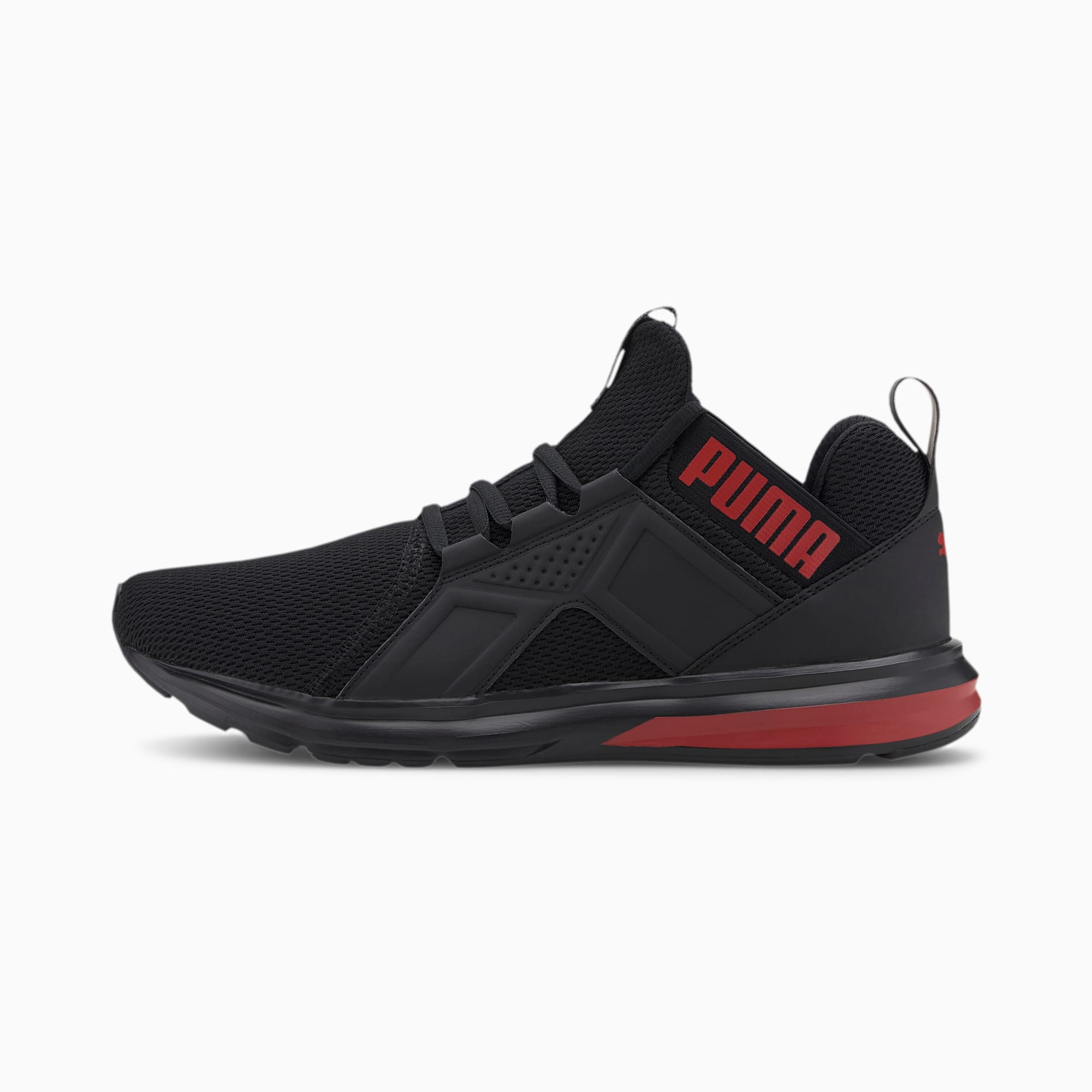 puma men's enzo black running shoes