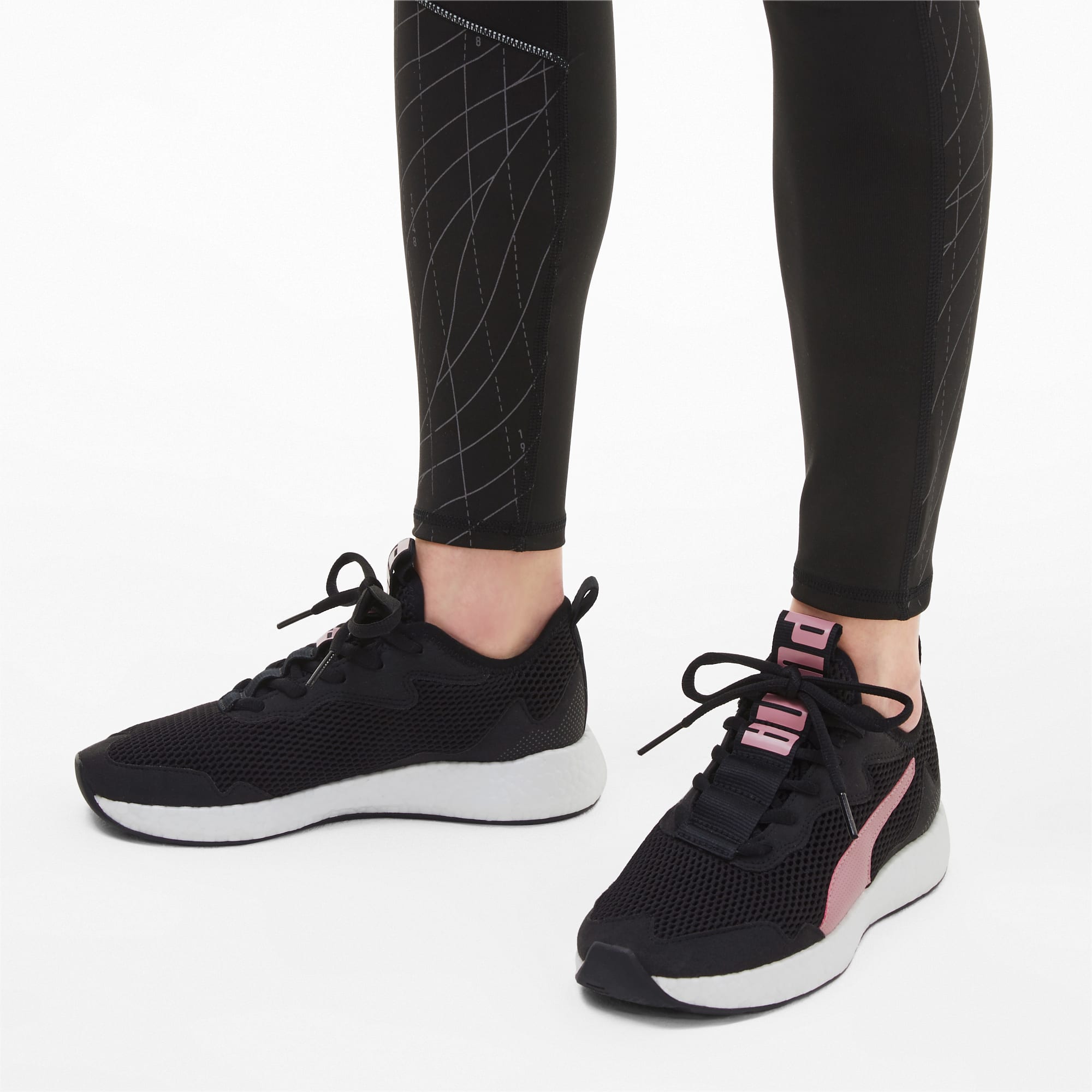 puma black nrgy neko running shoes