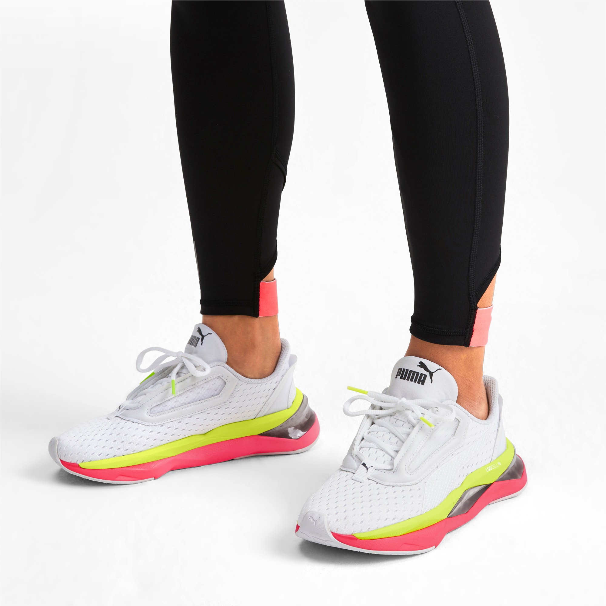 Training Shoes | Puma White-Pink Alert 