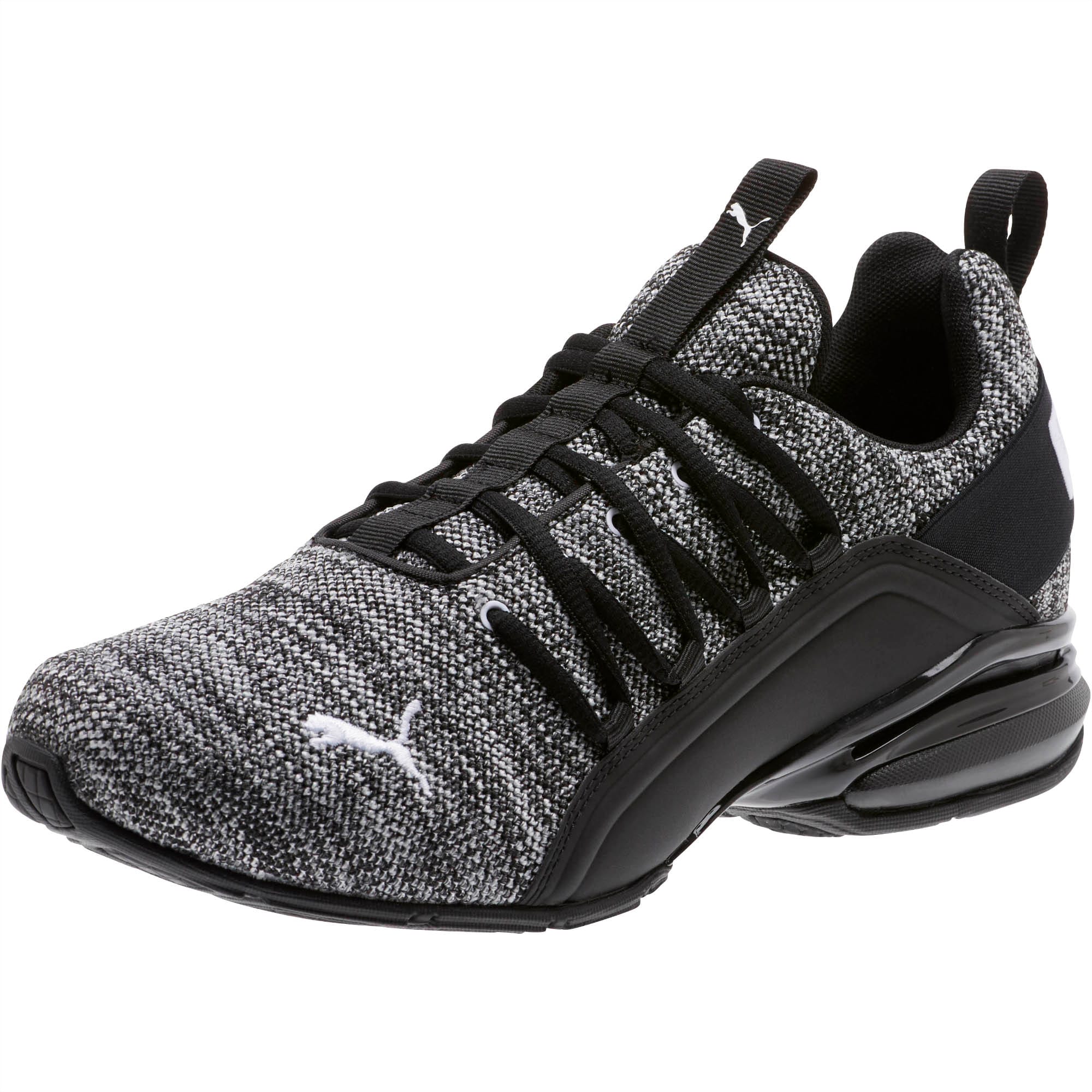 black puma gym shoes