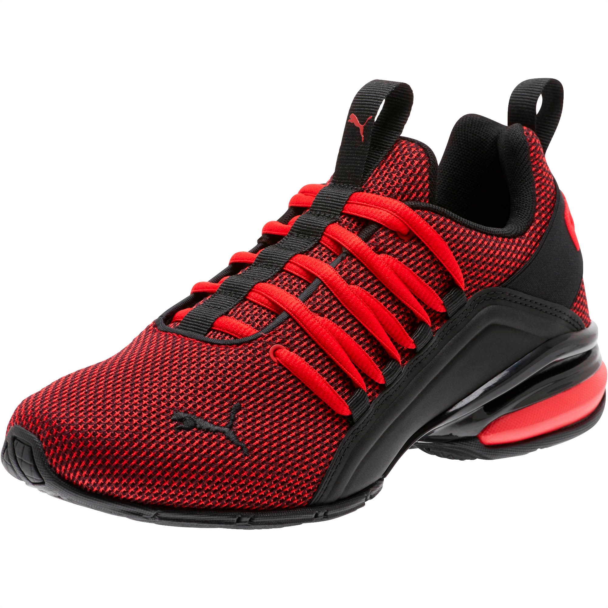 boys puma axelion jr running shoes