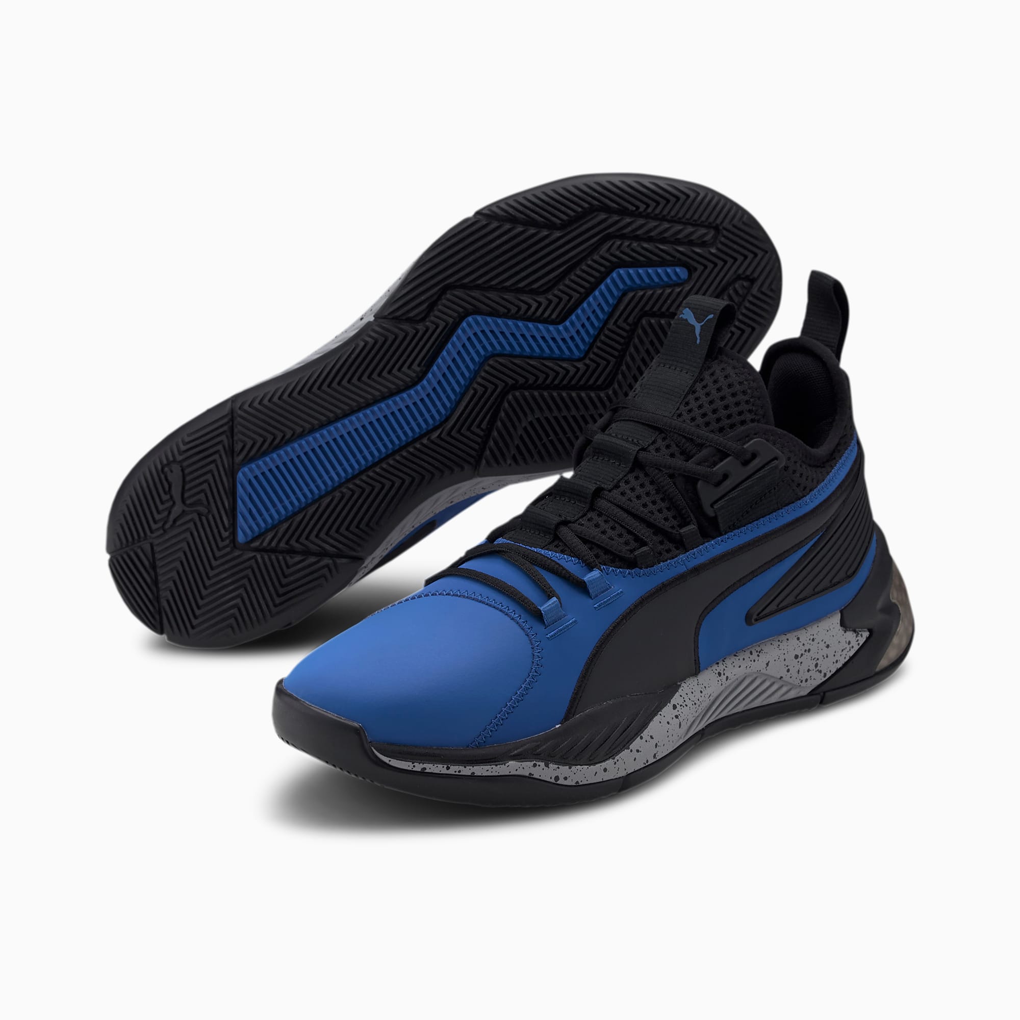 puma black basketball shoes