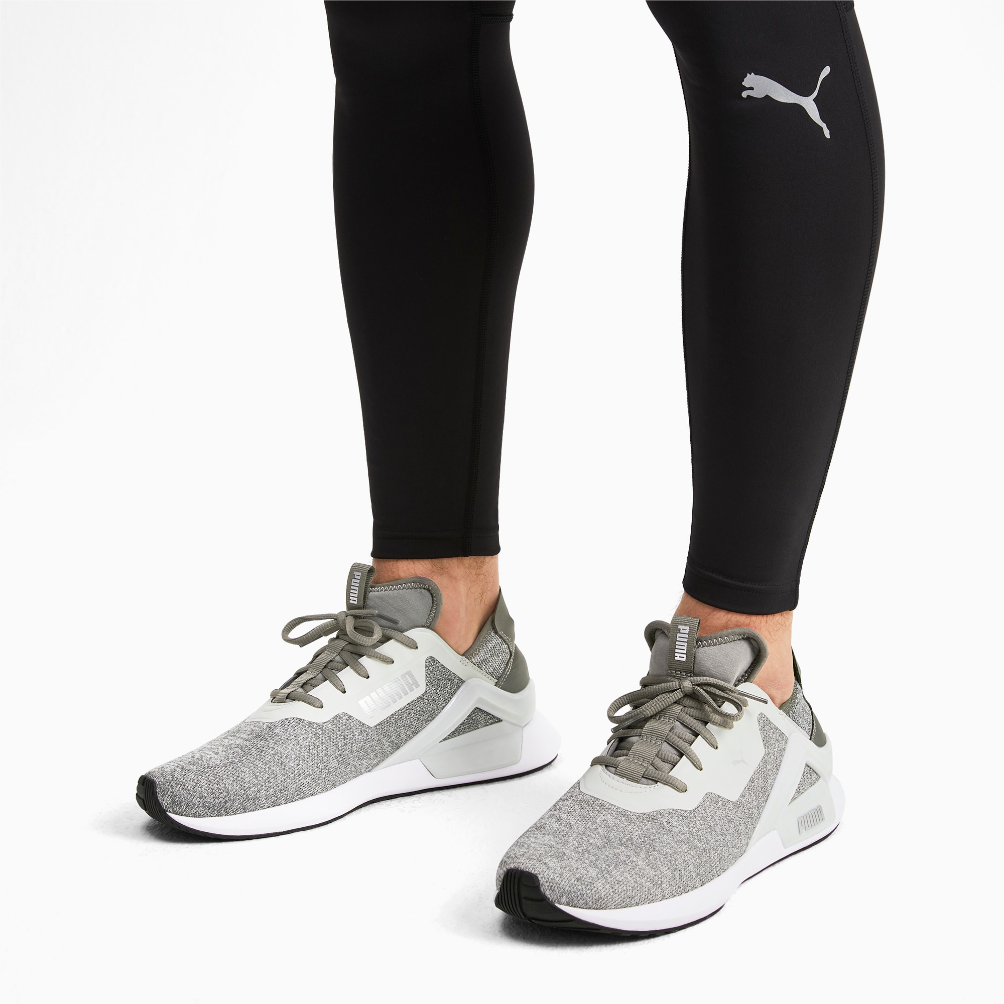 knit training shoes
