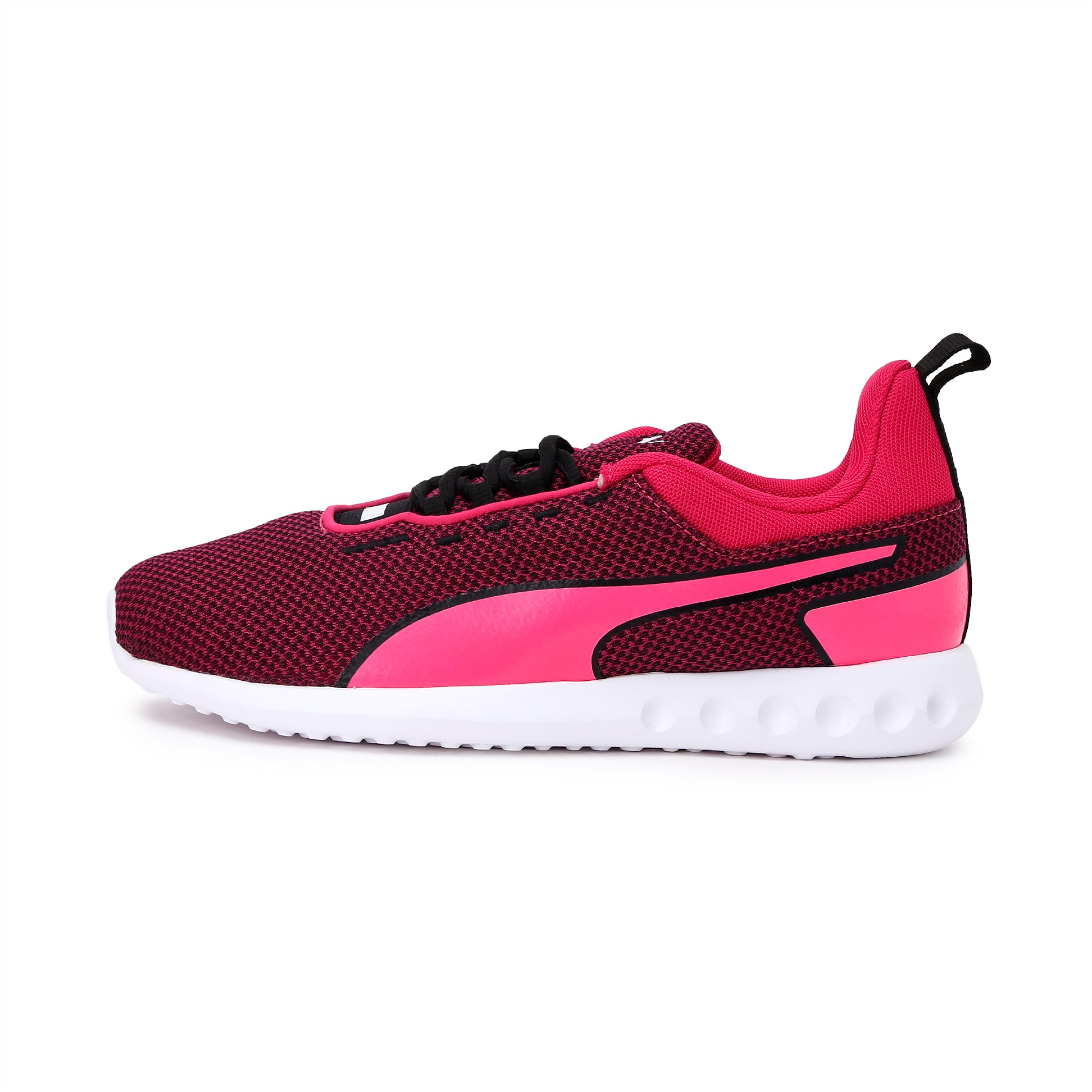 black and purple puma shoes
