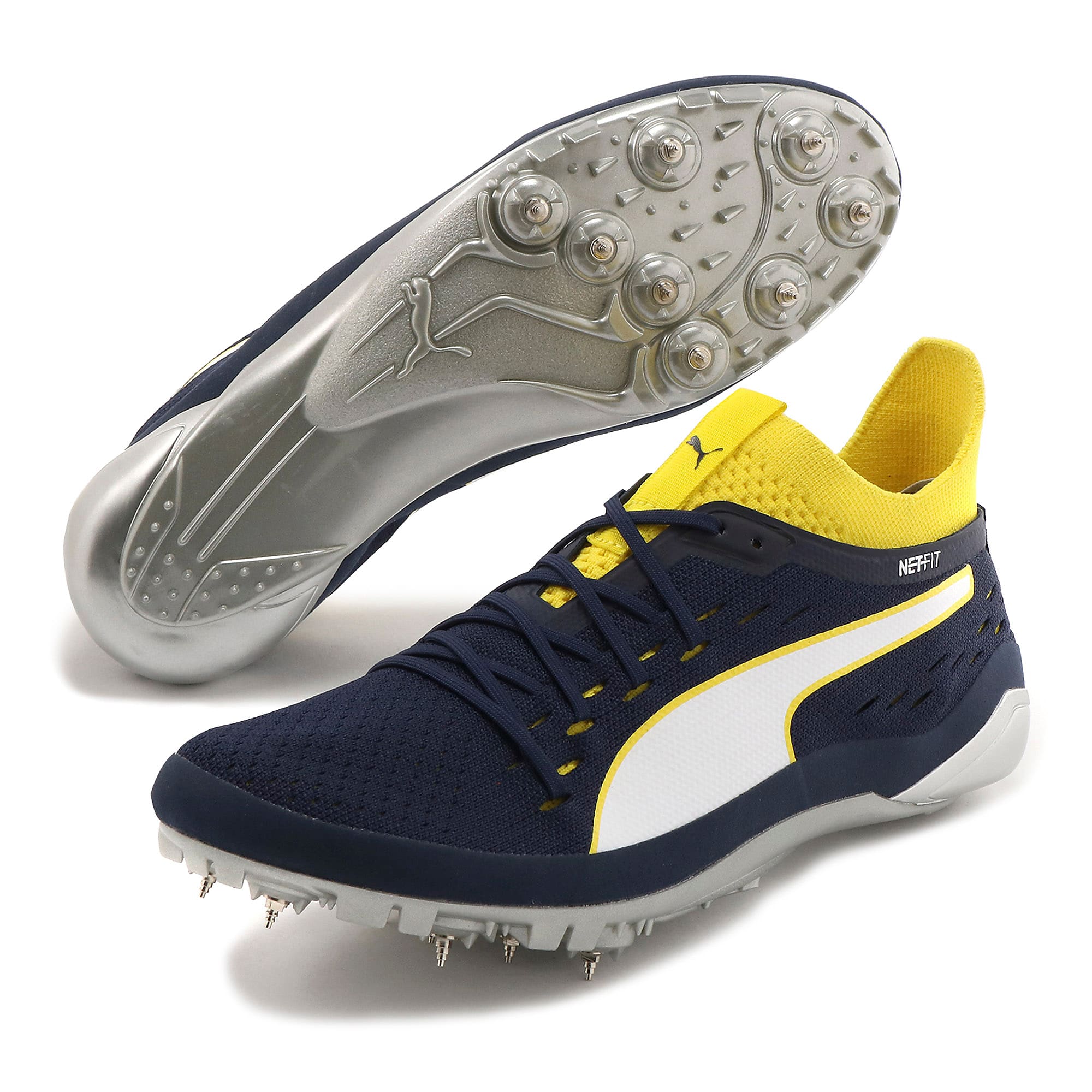 Puma公式 エヴォスピード Netfit スプリント 2 ジャパン 陸上用スパイク Blazing Yellow Peacoat White プーマ ランニング プーマ