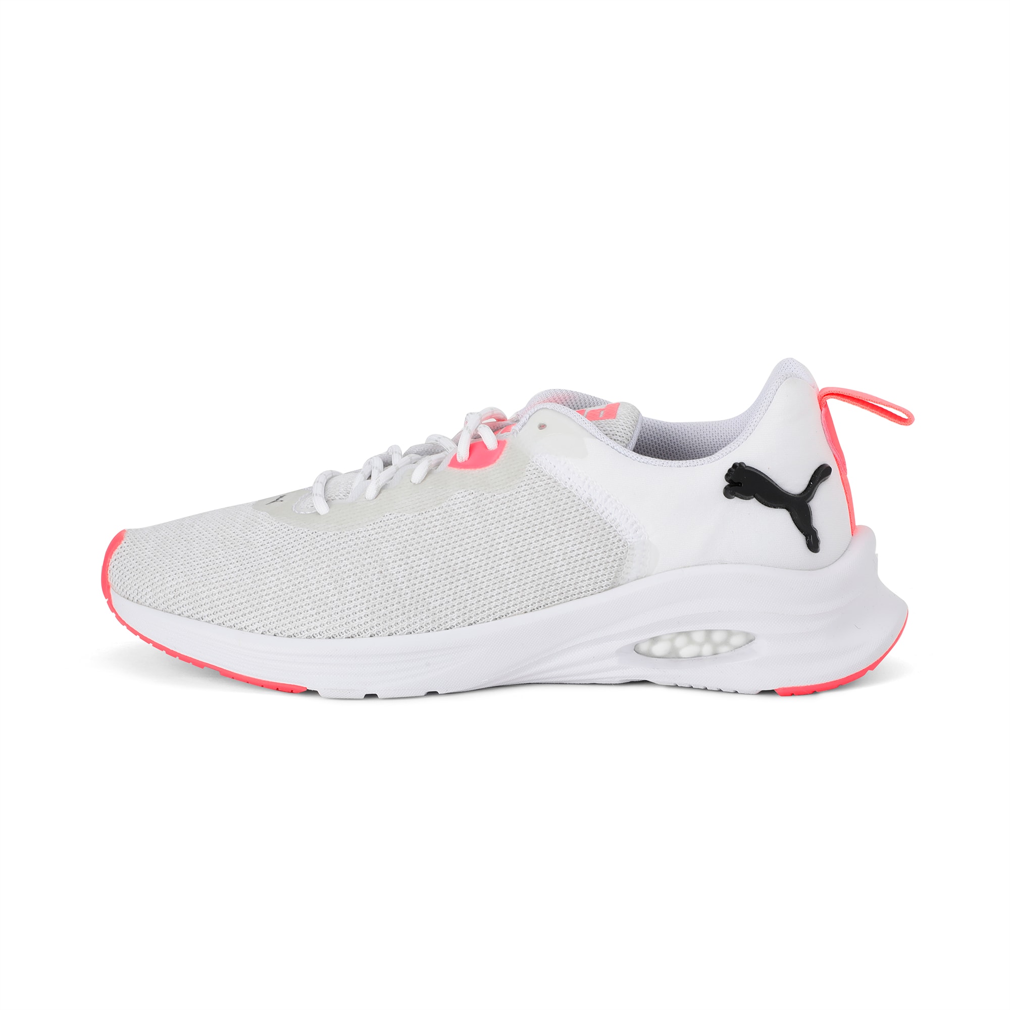 white sports shoes
