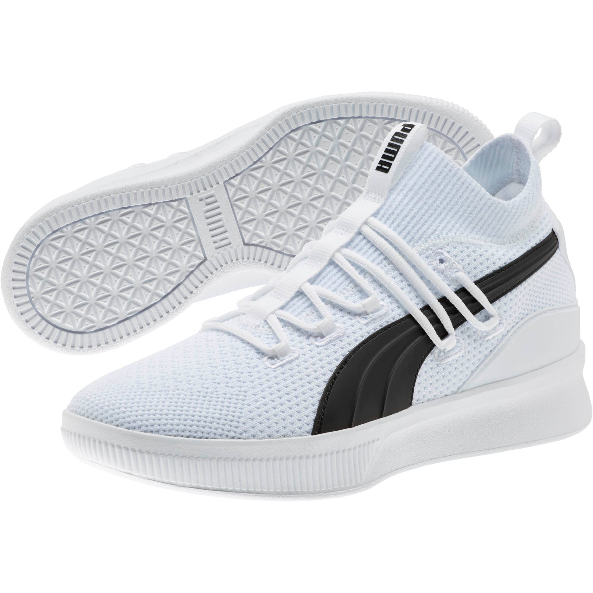 all white puma basketball shoes