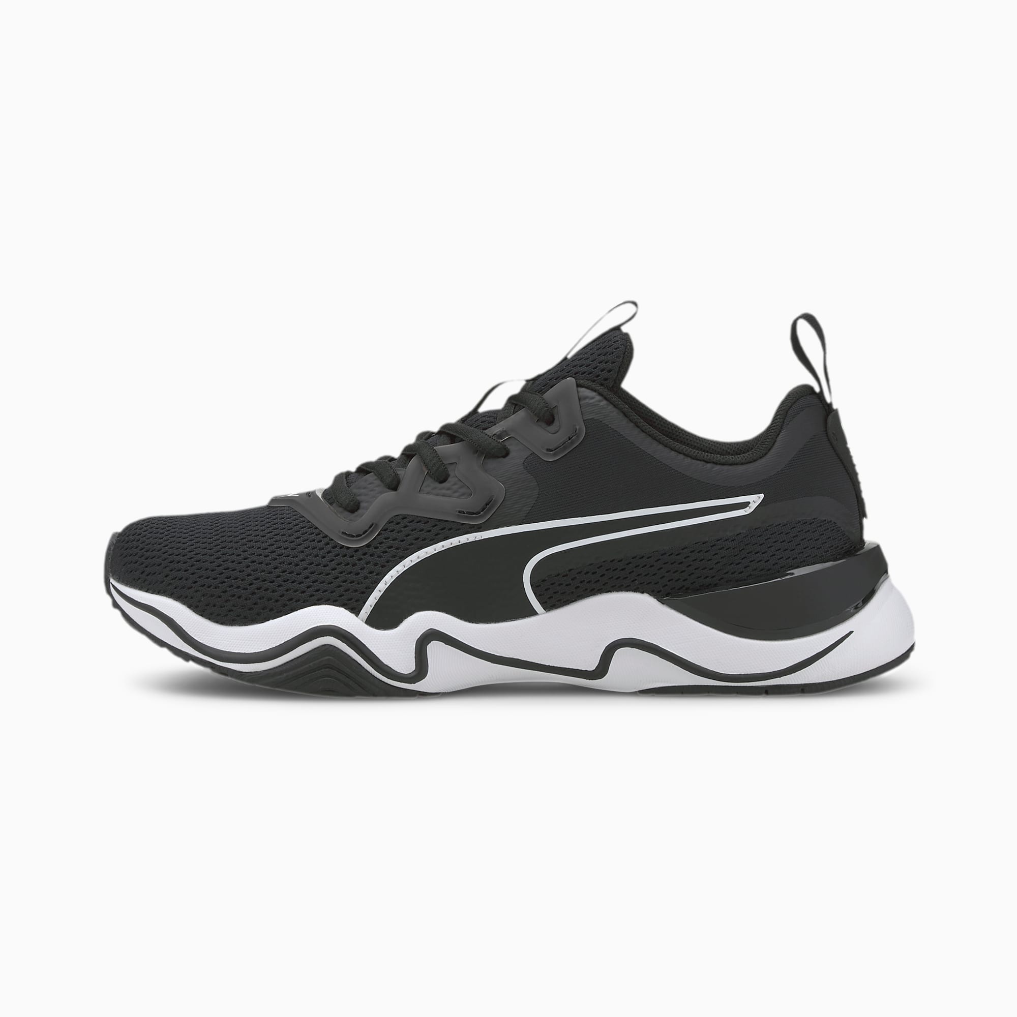 puma black and white shoes womens