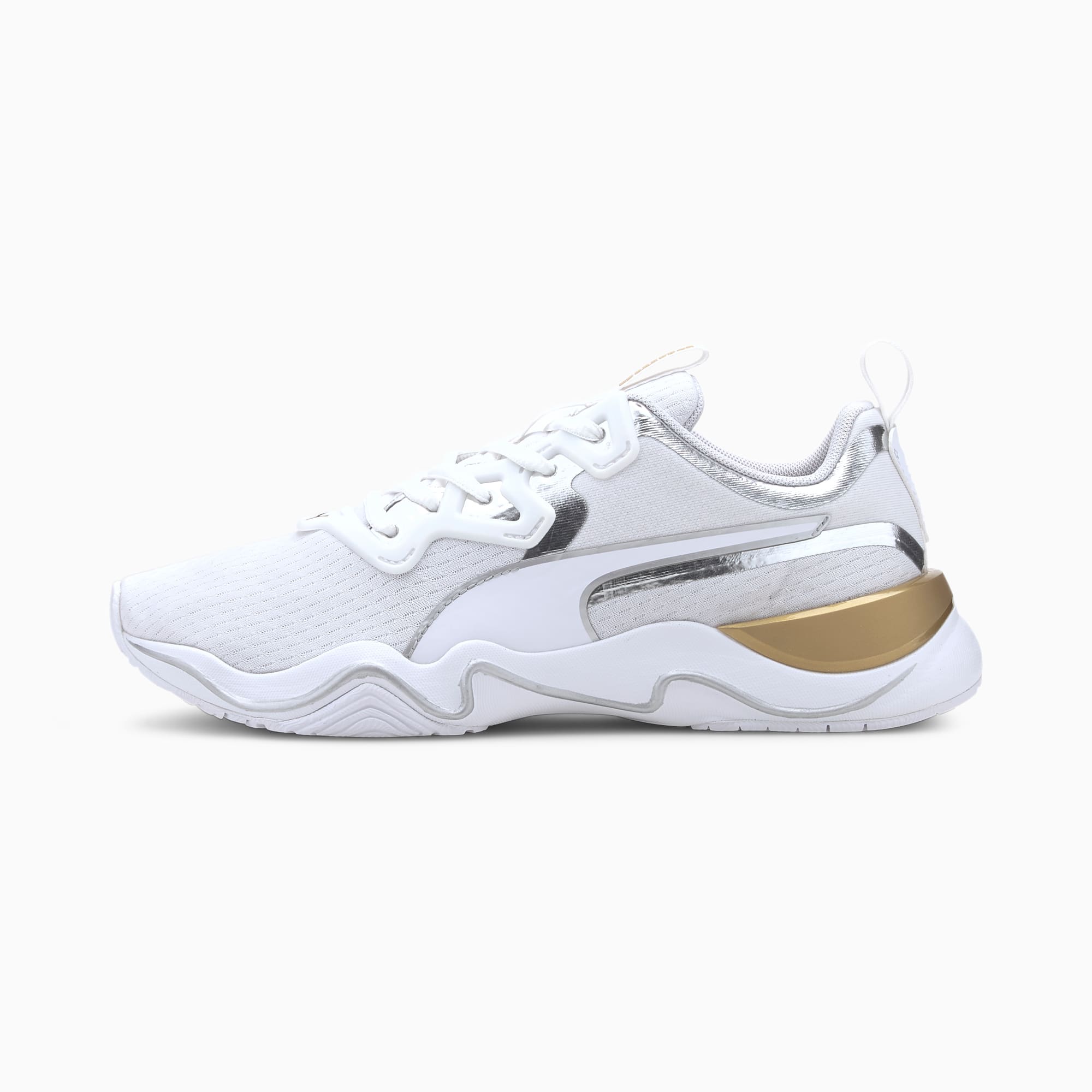 puma shoes white gold