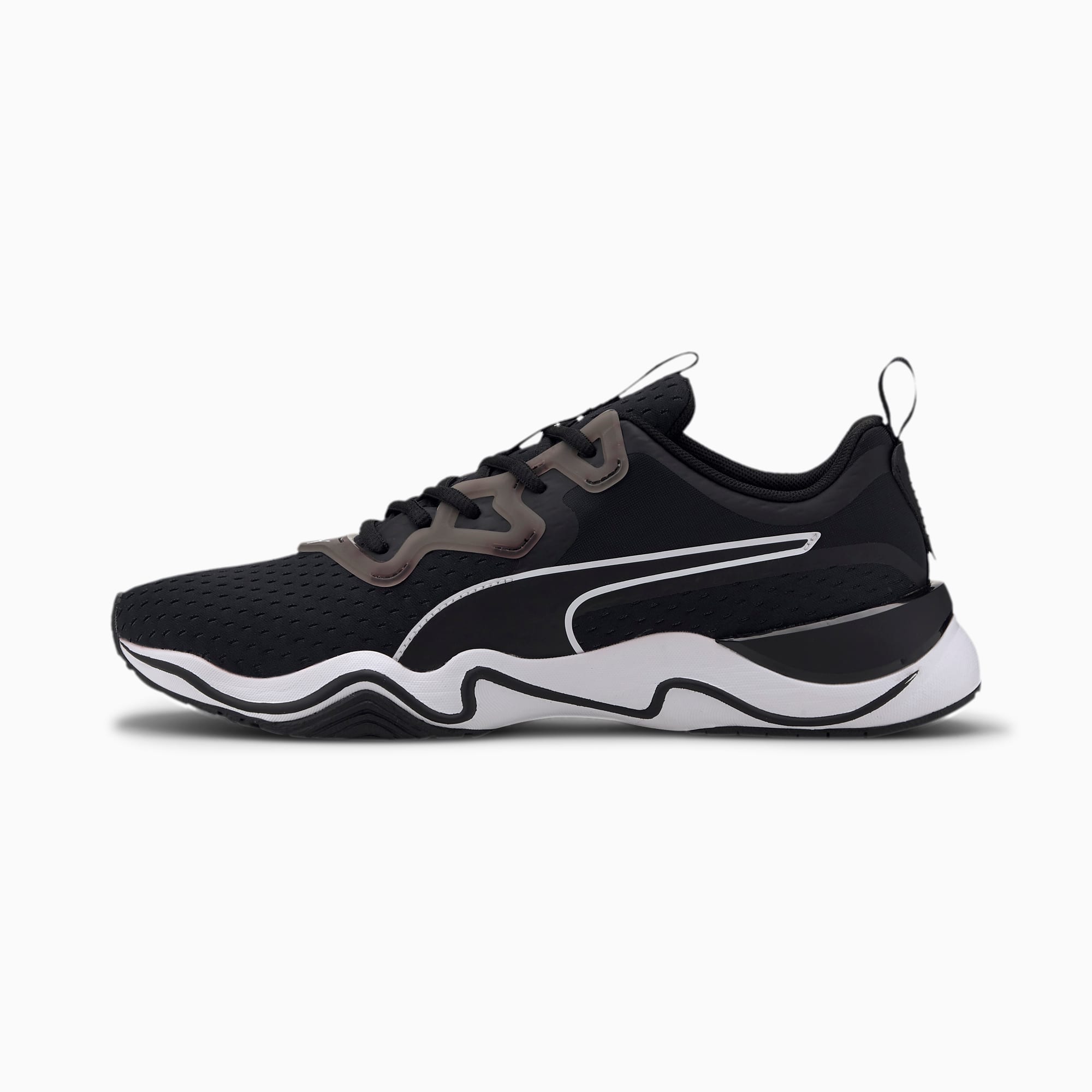 black puma gym shoes