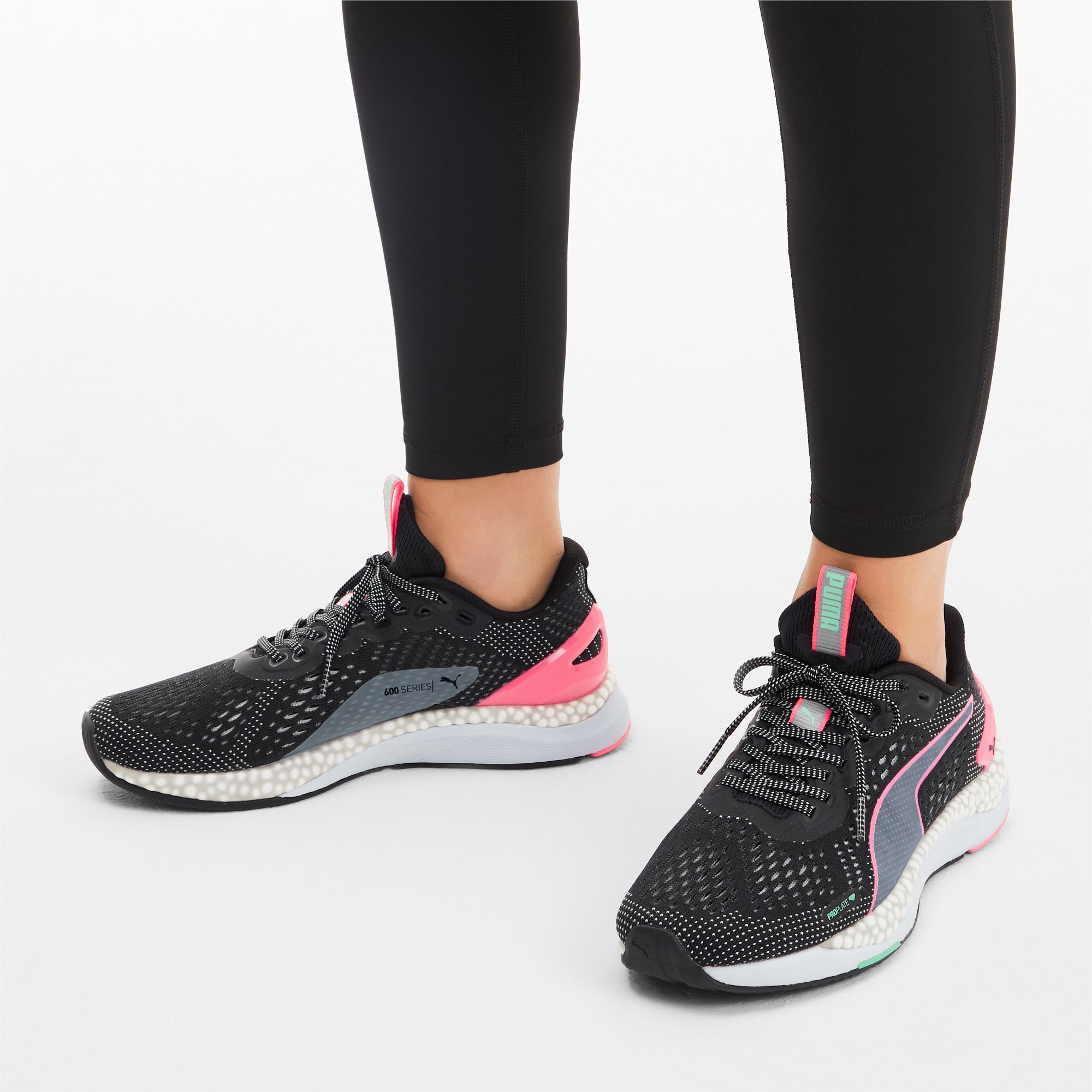 puma black womens running shoes