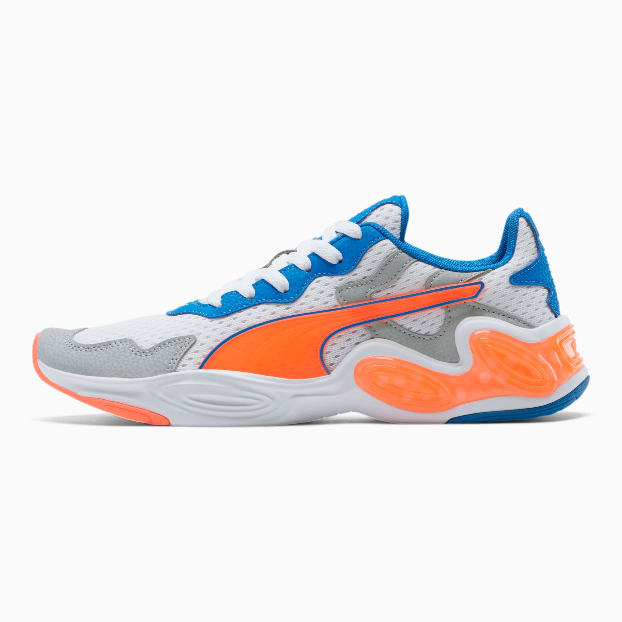blue training shoes