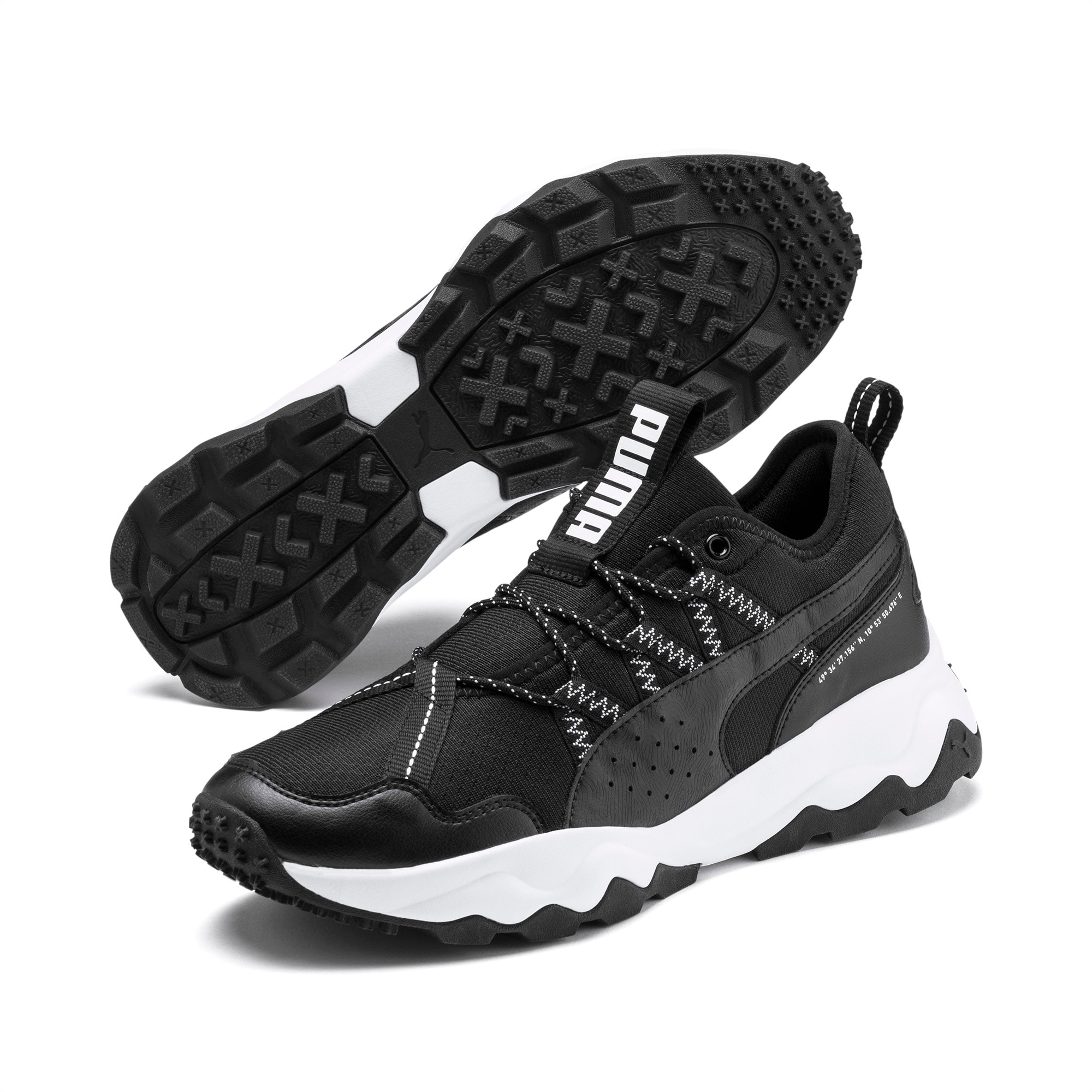all black puma running shoes