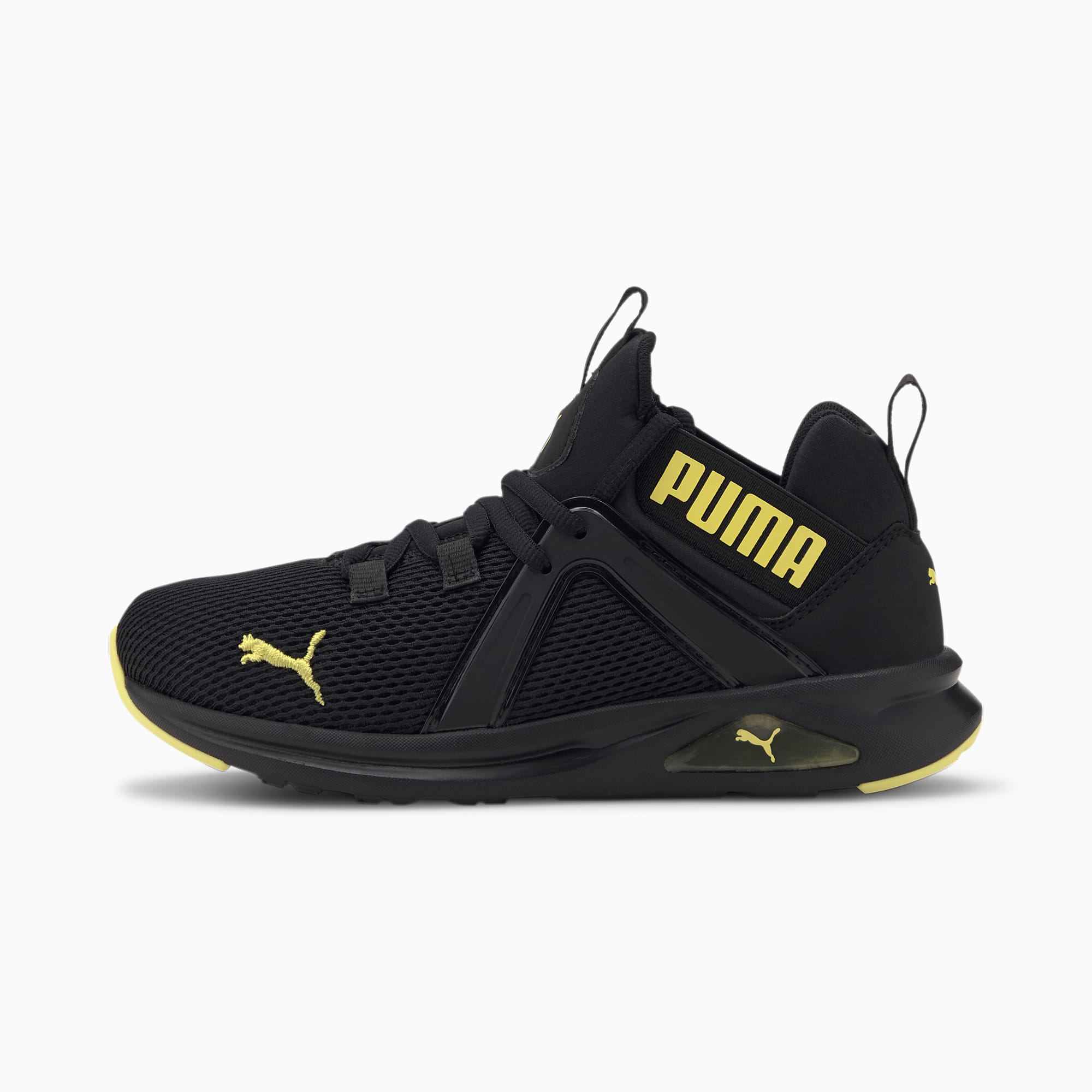Puma enzo jr black clearance