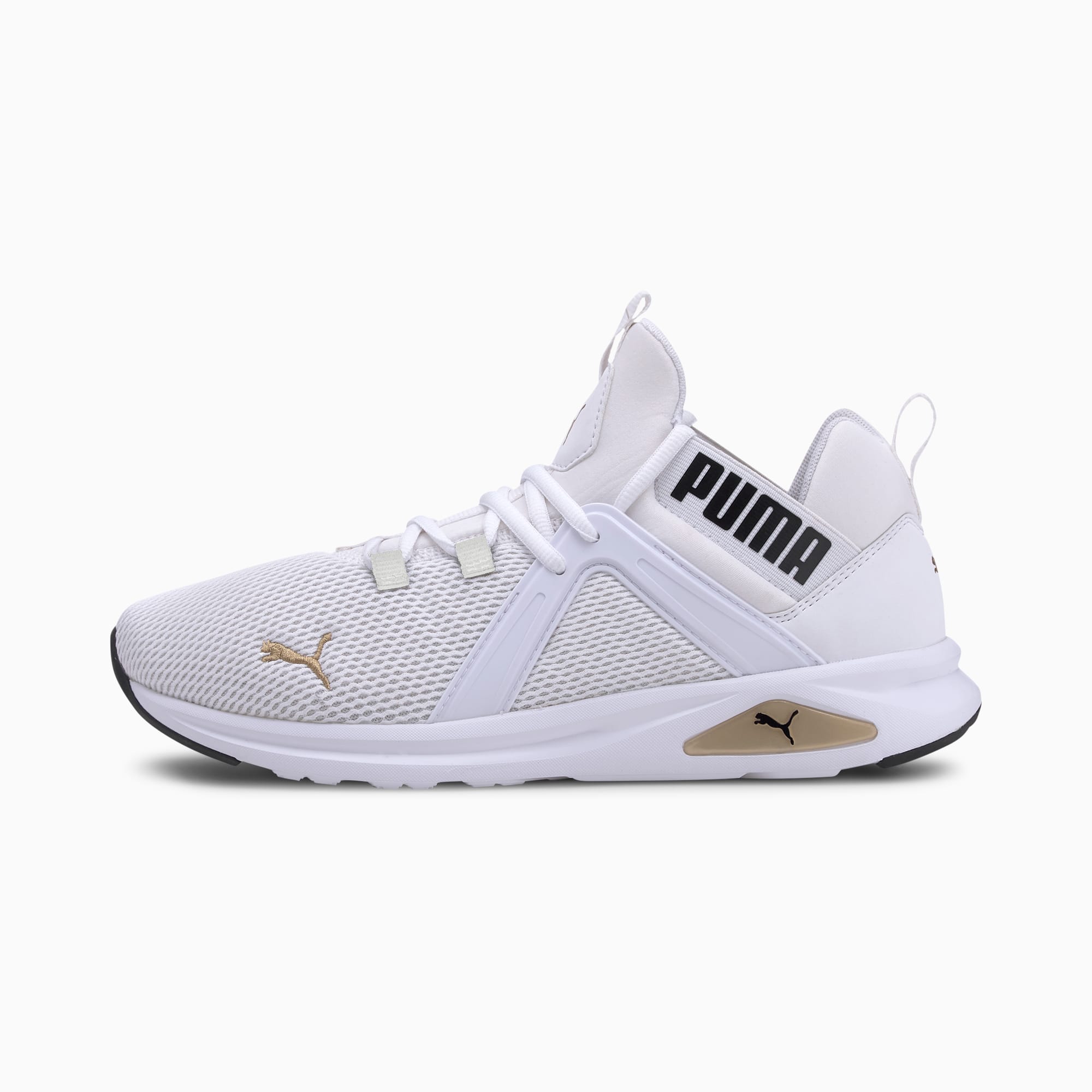 puma shoes white gold