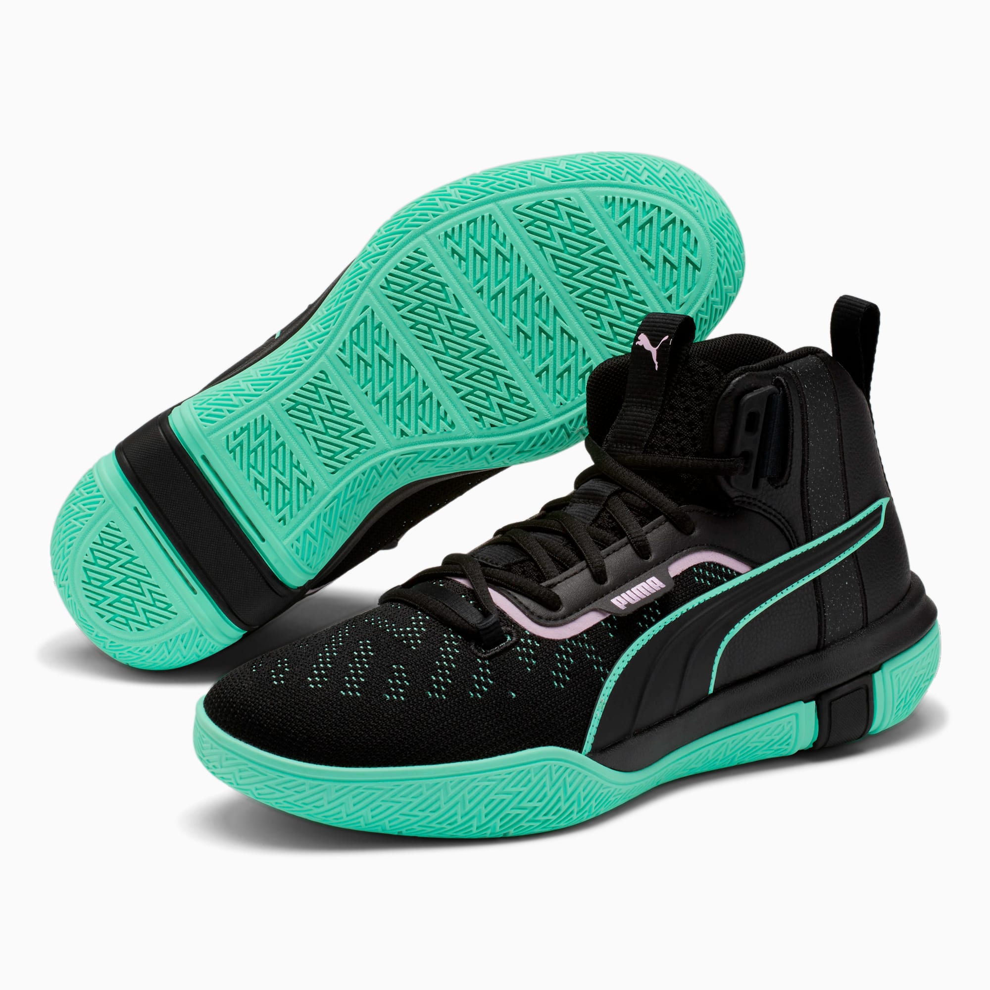 dark green puma shoes
